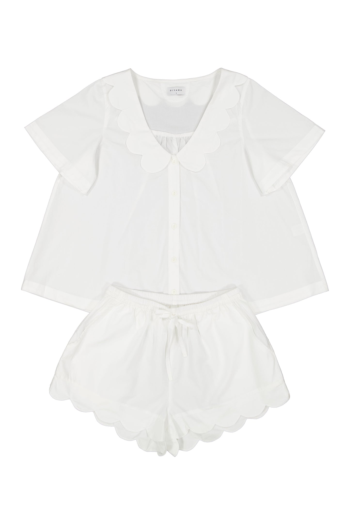 Penelope Sleep Set - Cotton Modal - Off White
