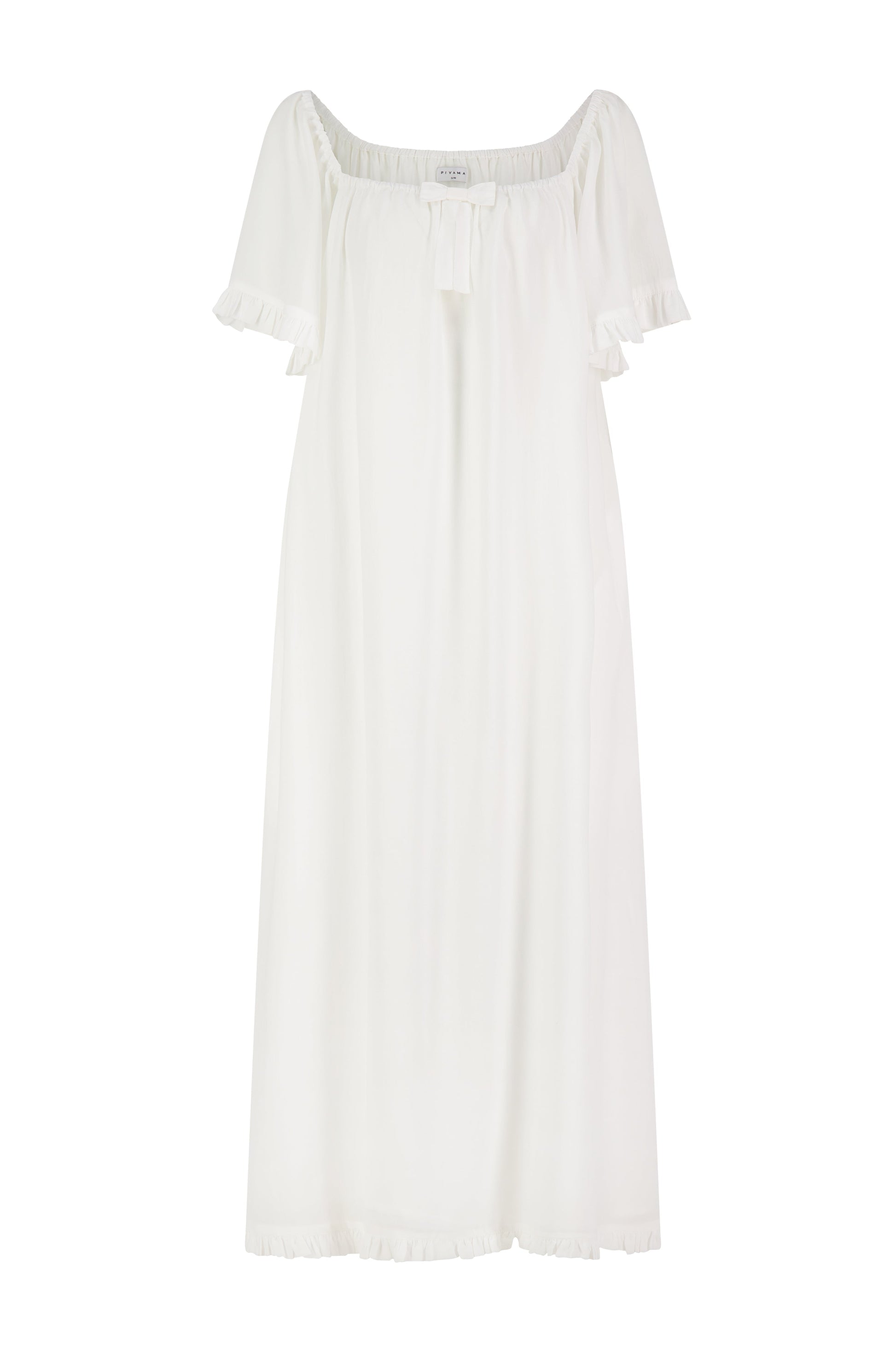 Betty Nightie - Long - Lyocell Batiste - Off White, XL Betty Nightie - Long - Lyocell Batiste - Off White, XL