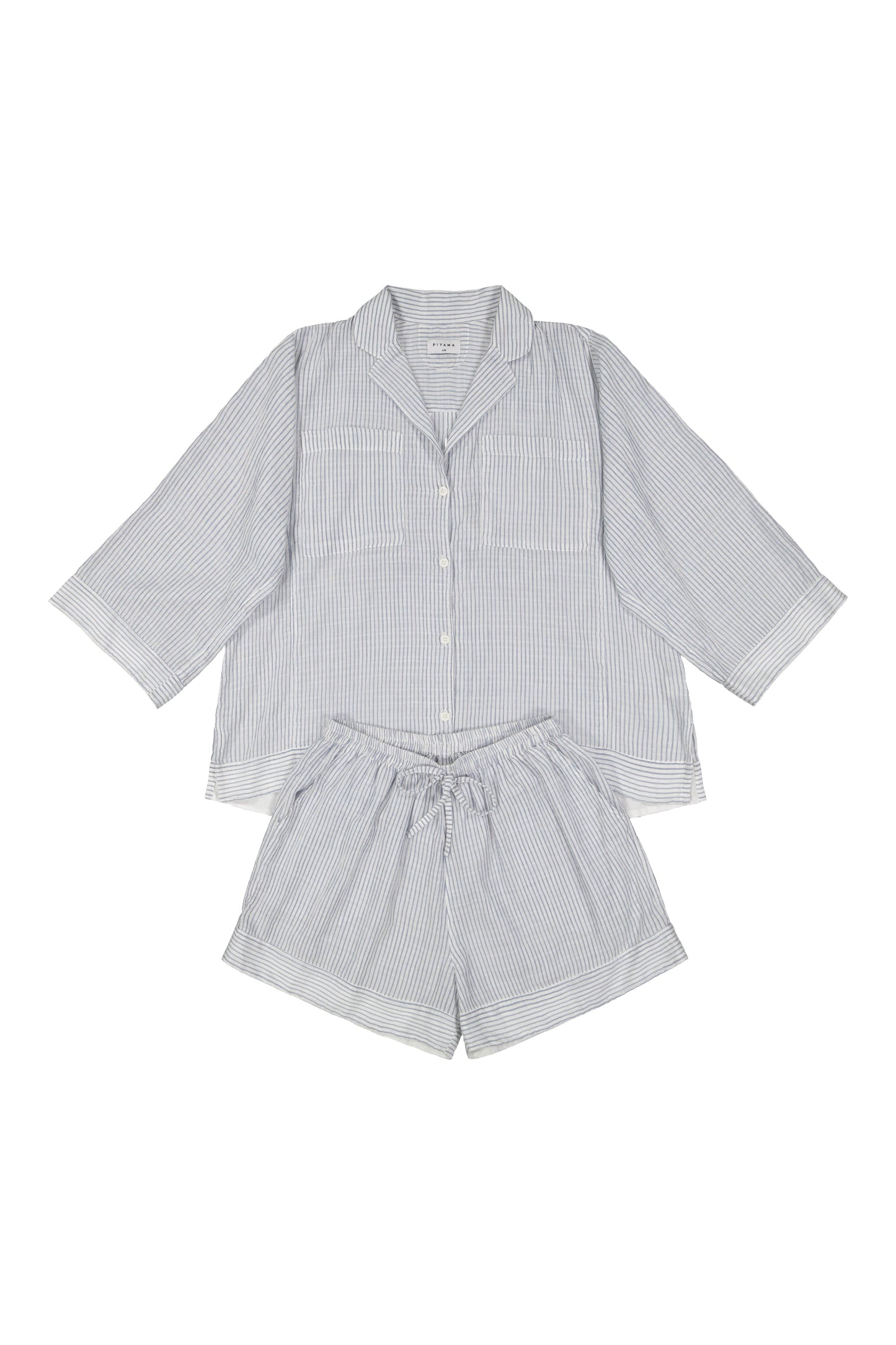 Peta Resort Set - Cotton - Navy Stripe