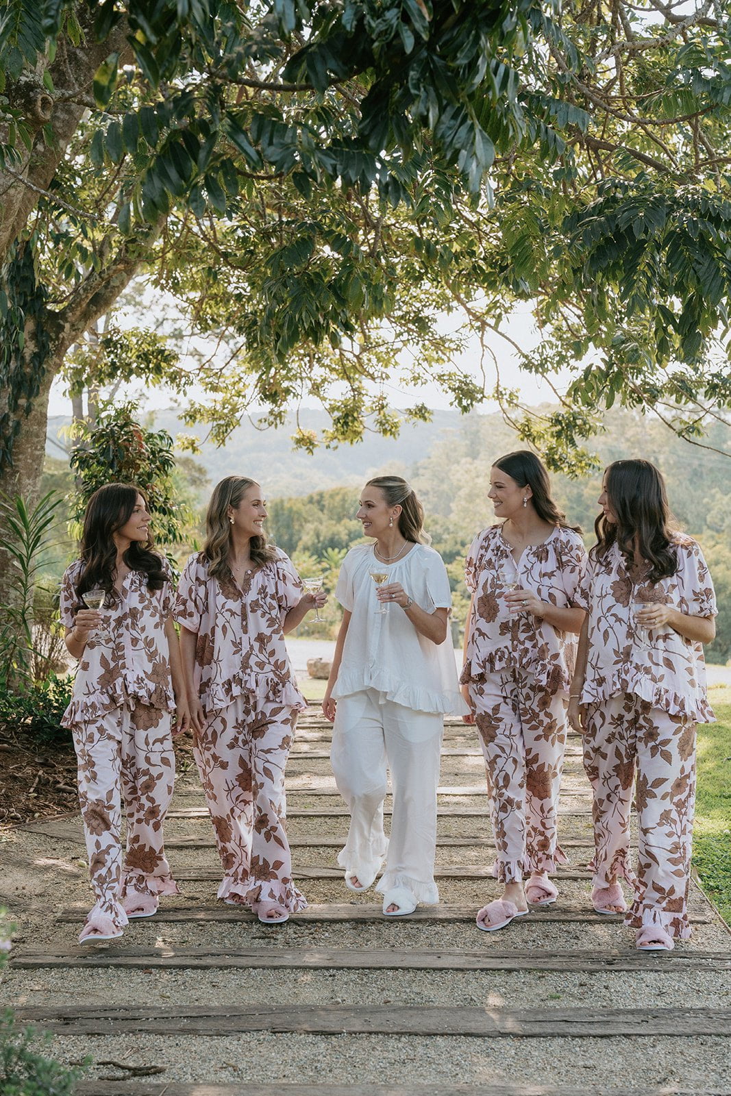 Sophie Sleep Set - Pants - Cotton Modal - Romantic Floral Toffee