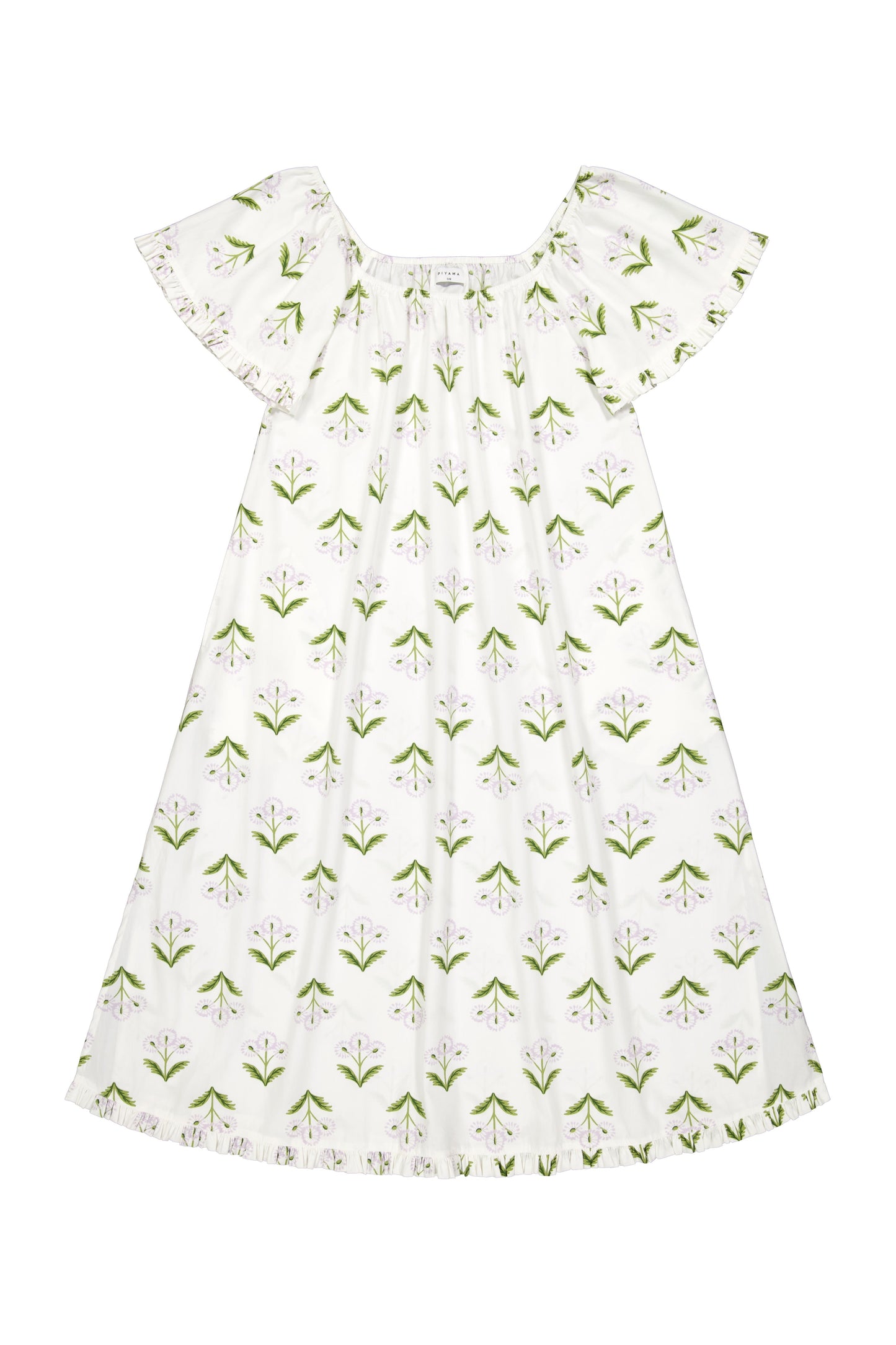 Betty Lounge Dress - Long - Cotton Modal - Dandelion Lilac