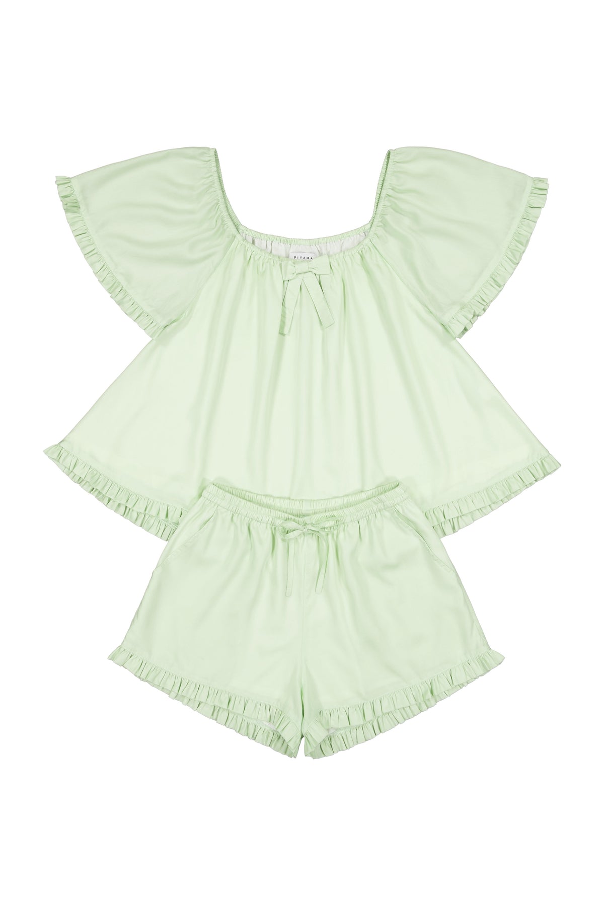 Piyama Betty Sleep Set - 100% Lyocell - Mint — view 3