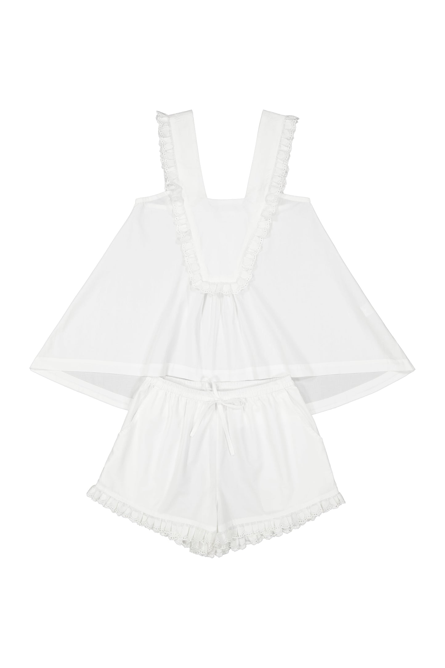 Elsie Sleep Set - Cotton Modal - Off White