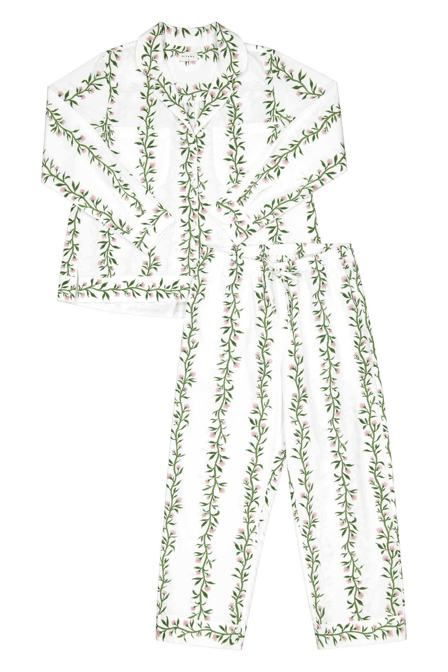 Emily Sleep Set - Long - Vine Pink