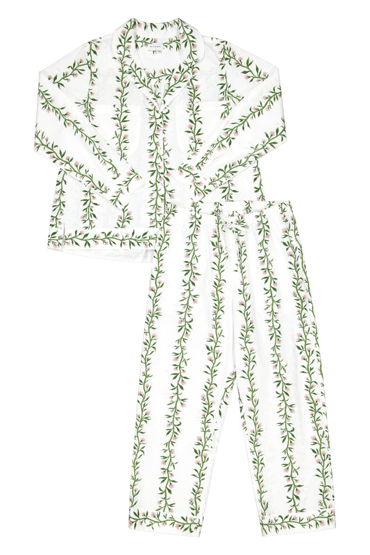 Emily Sleep Set - Long - Vine Pink