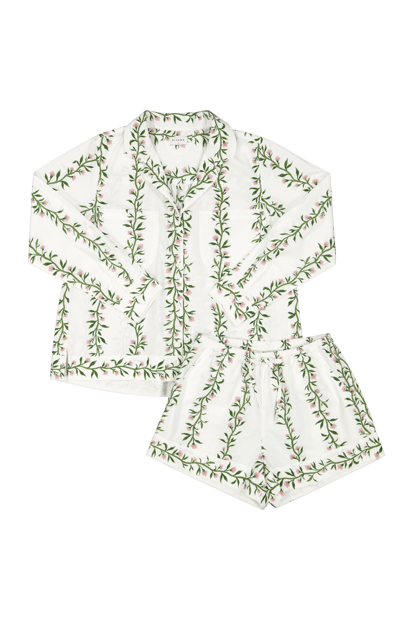 Emily Sleep Set - Long Sleeve - Vine Pink