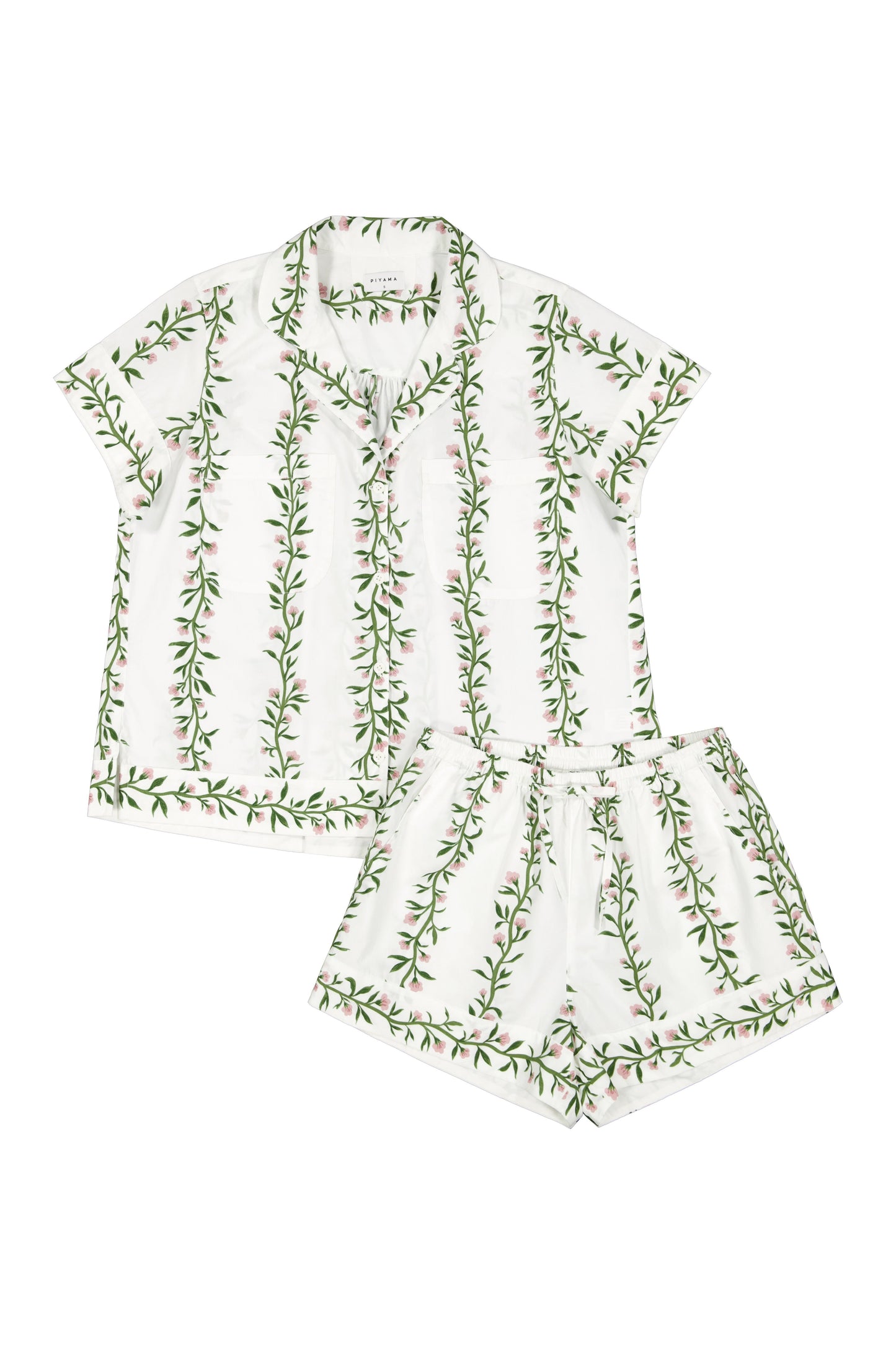 Emily Sleep Set - Cotton - Vine Pink