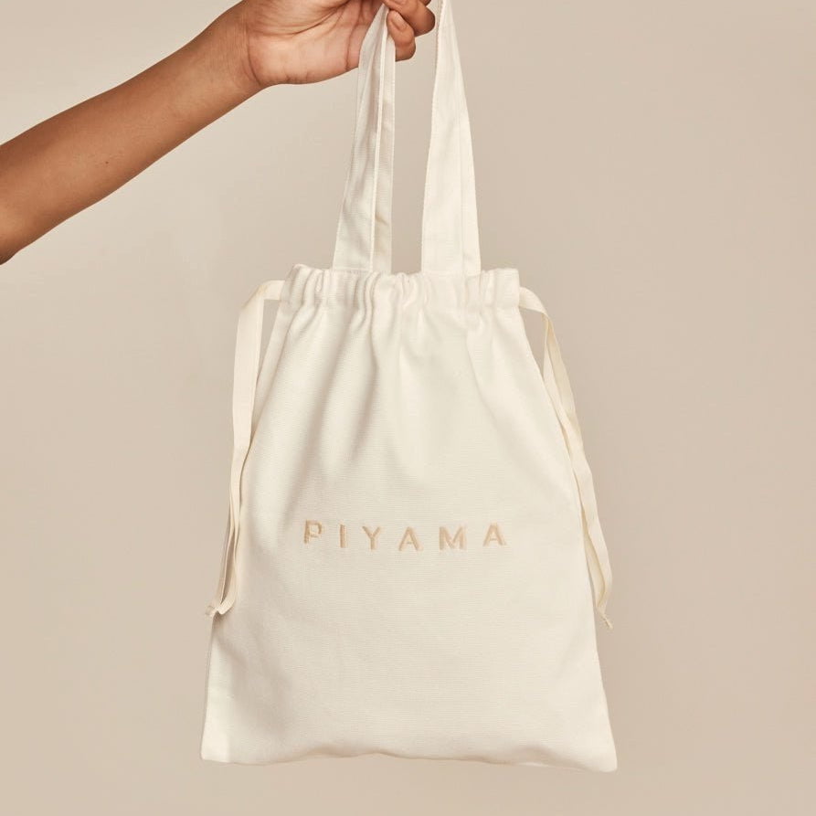 Embroidered Cotton Tote