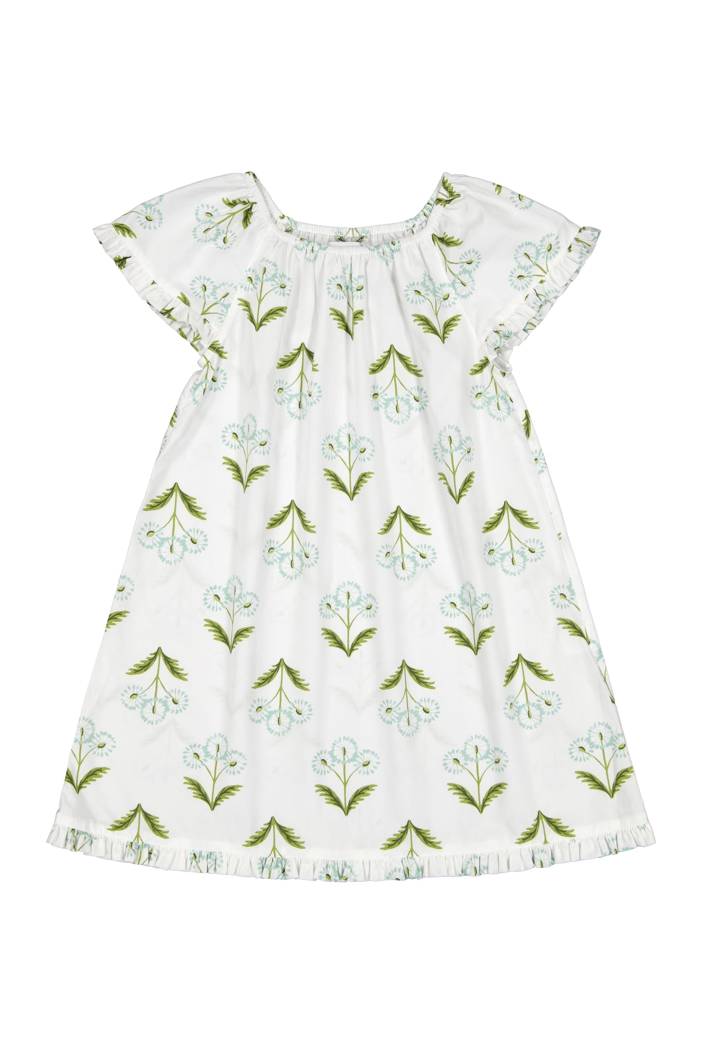 Girls Betty Lounge Dress - Dandelion Blue