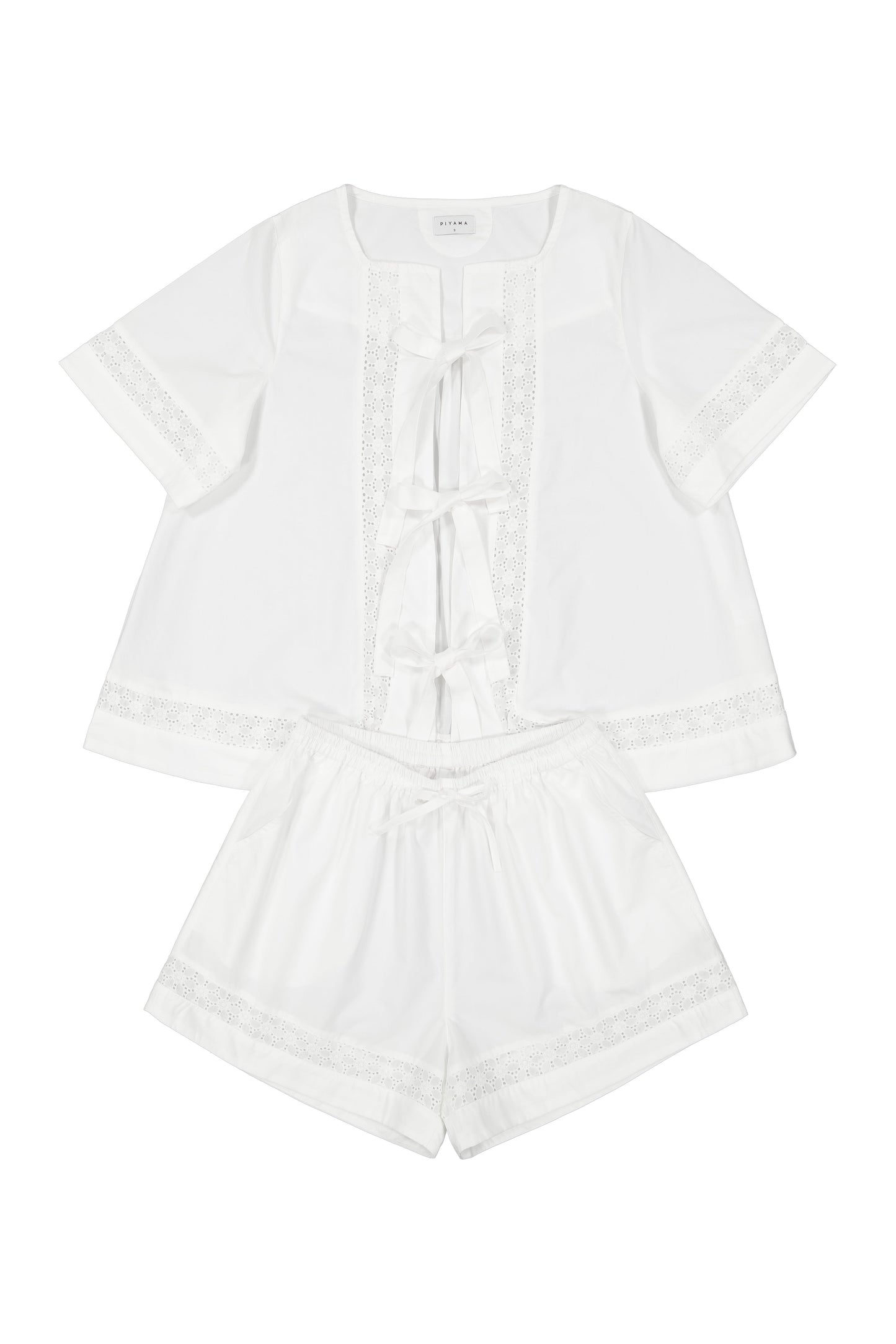Giselle Lounge Set - Cotton Modal - Off White