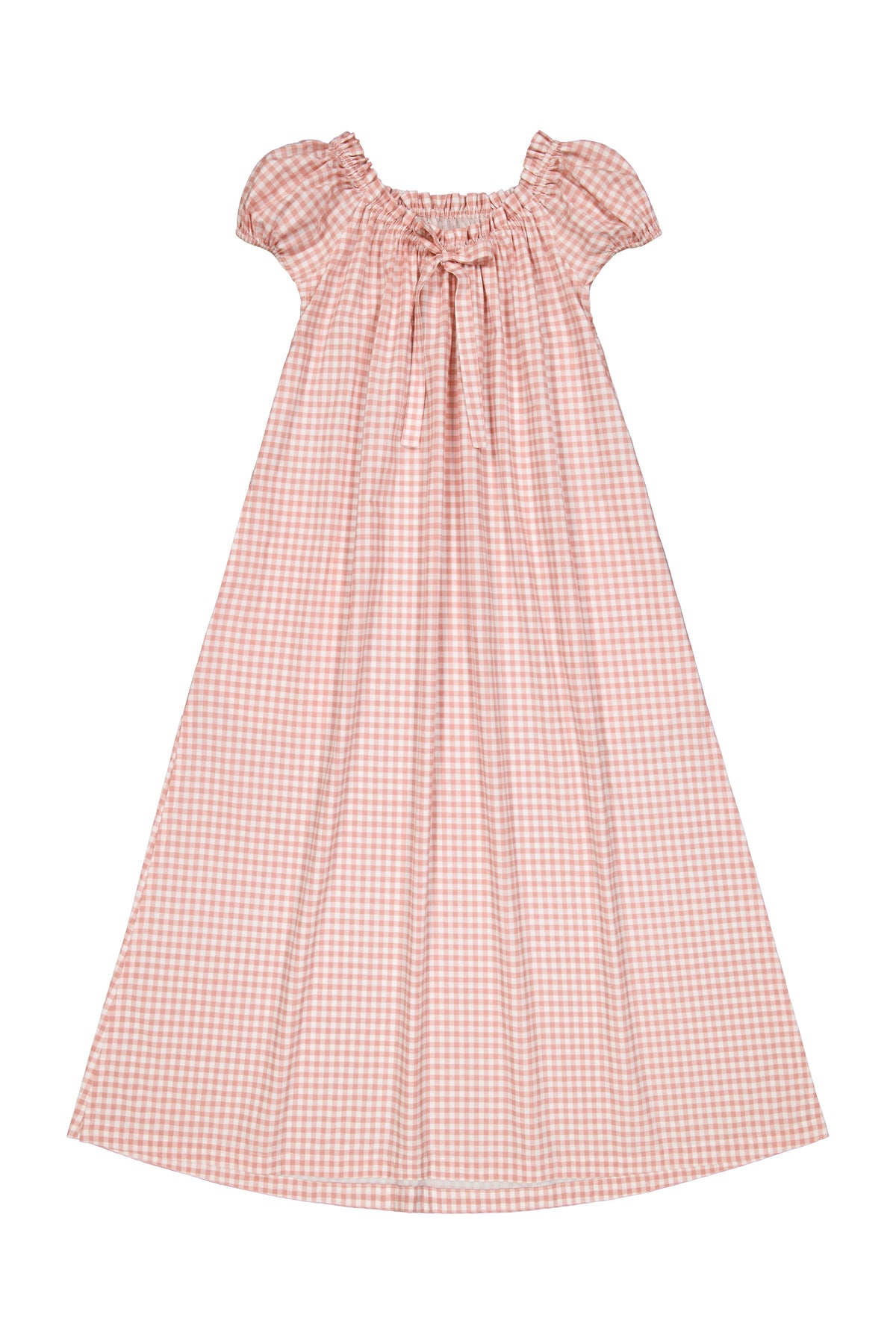 Lily Lounge Dress - Gingham - Petal Pink