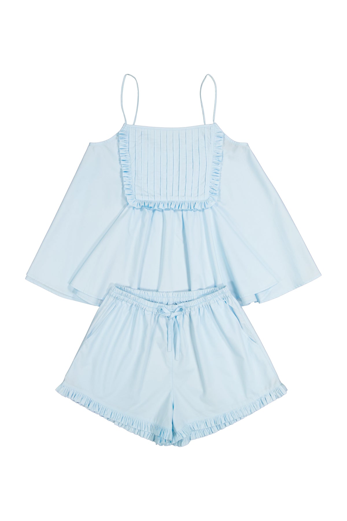 Lydia Sleep Set - Cotton Modal - Baby Blue
