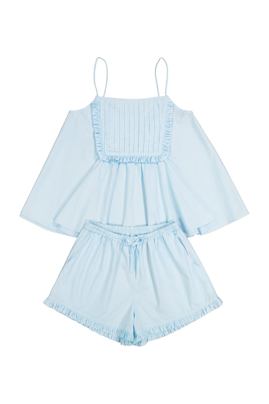 Lydia Sleep Set - Cotton Modal - Baby Blue