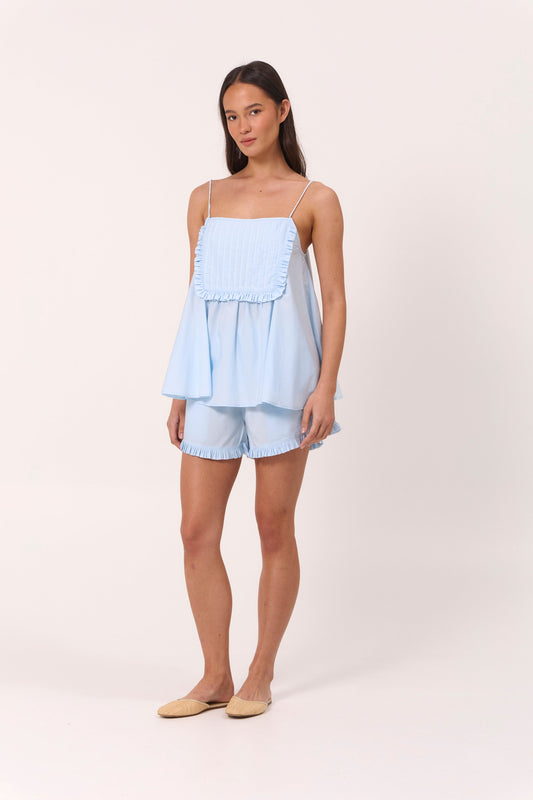 Lydia Sleep Set - Cotton Modal - Baby Blue