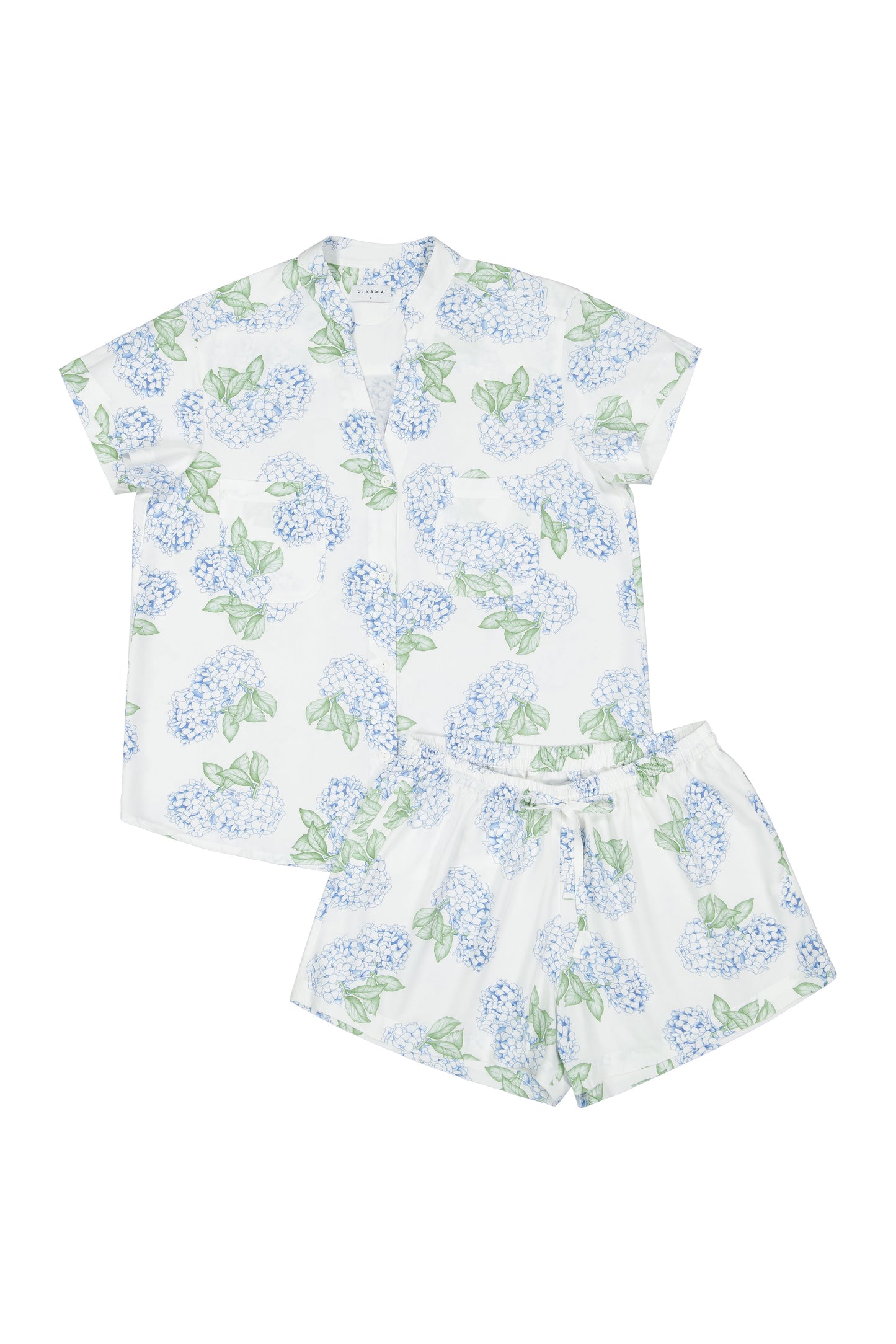 Maggie Pajama Set - Hydrangea Blue
