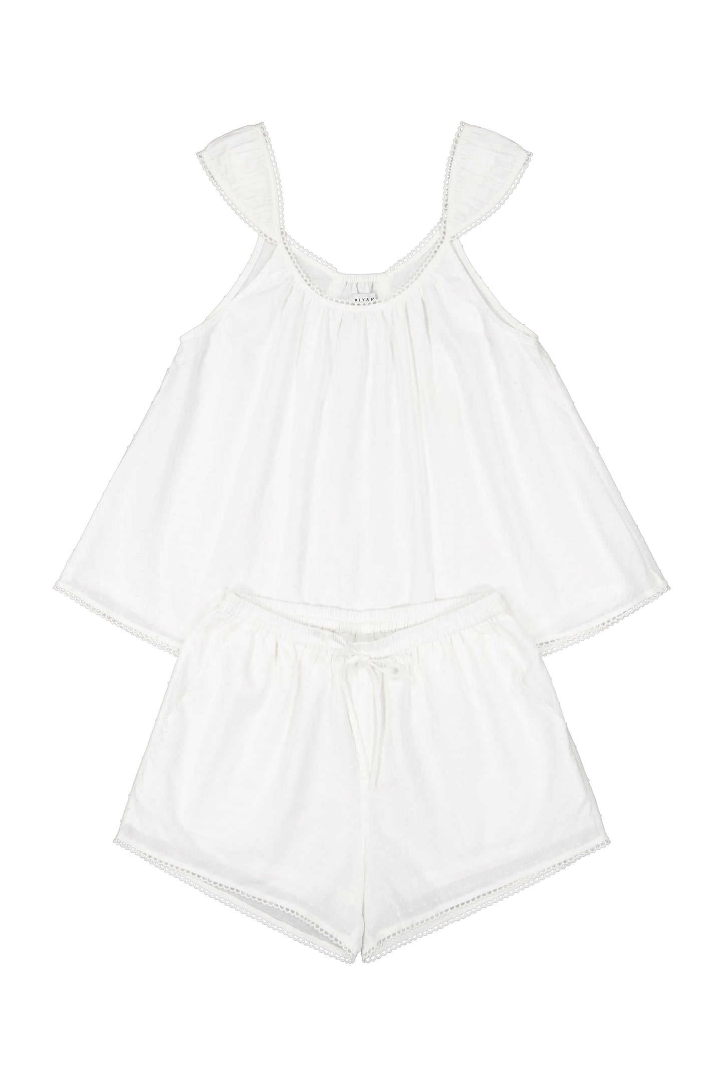 Mara Sleep Set - Cotton Swiss Dot