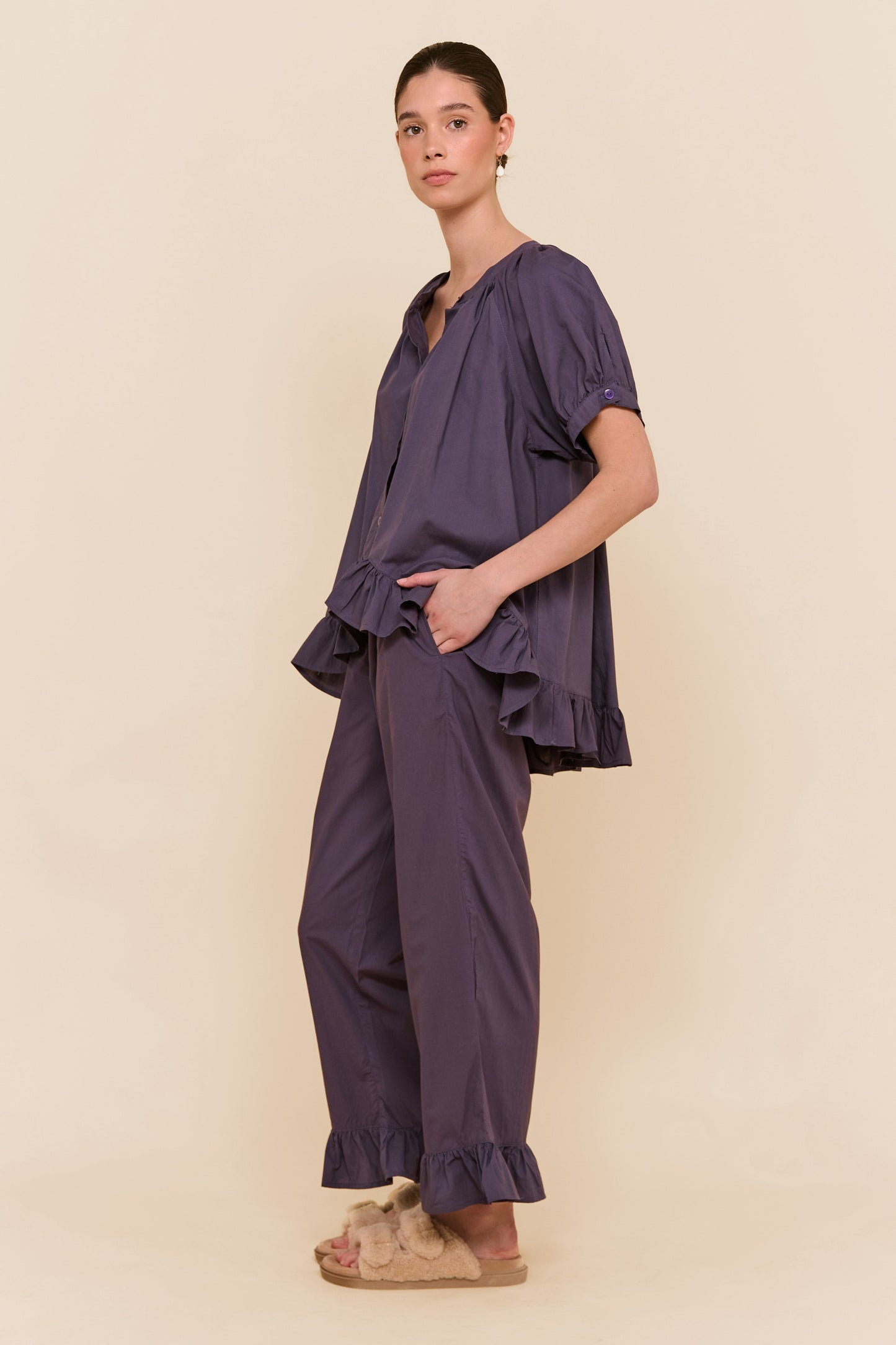 Sophie Sleep Set - Pants - Cotton Modal - Midnight