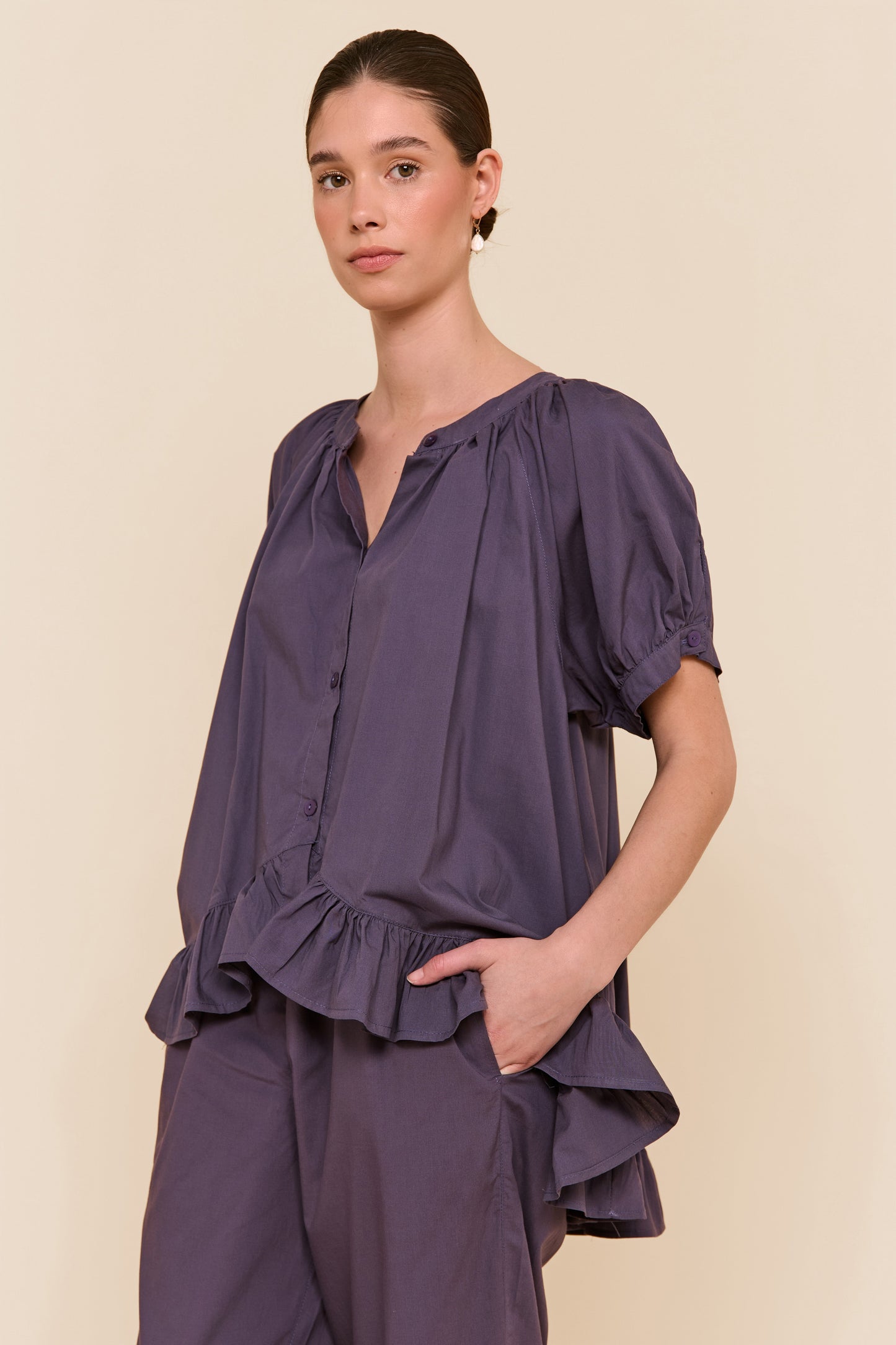 Sophie Sleep Set - Pants - Cotton Modal - Midnight