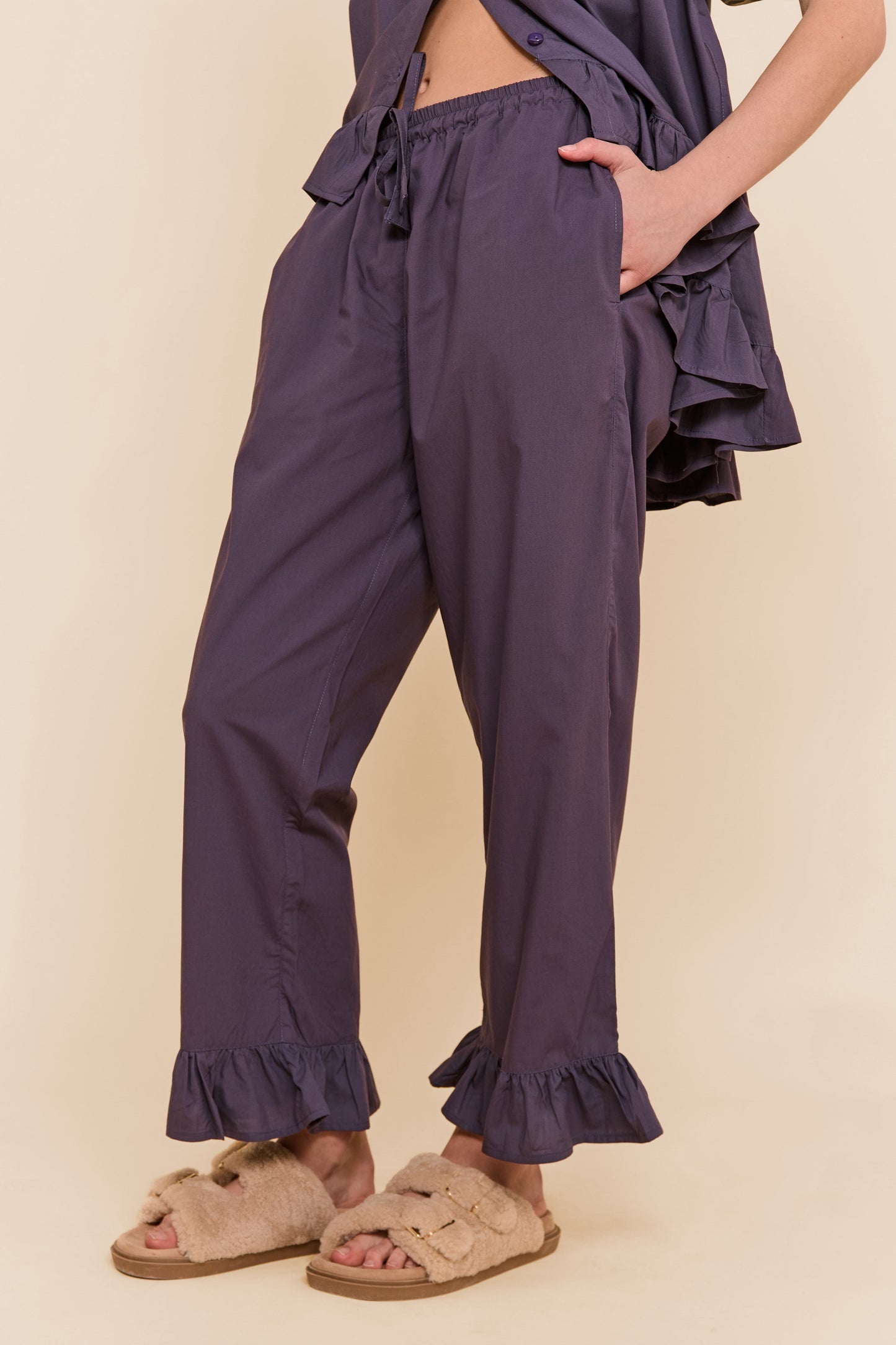 Sophie Sleep Set - Pants - Cotton Modal - Midnight