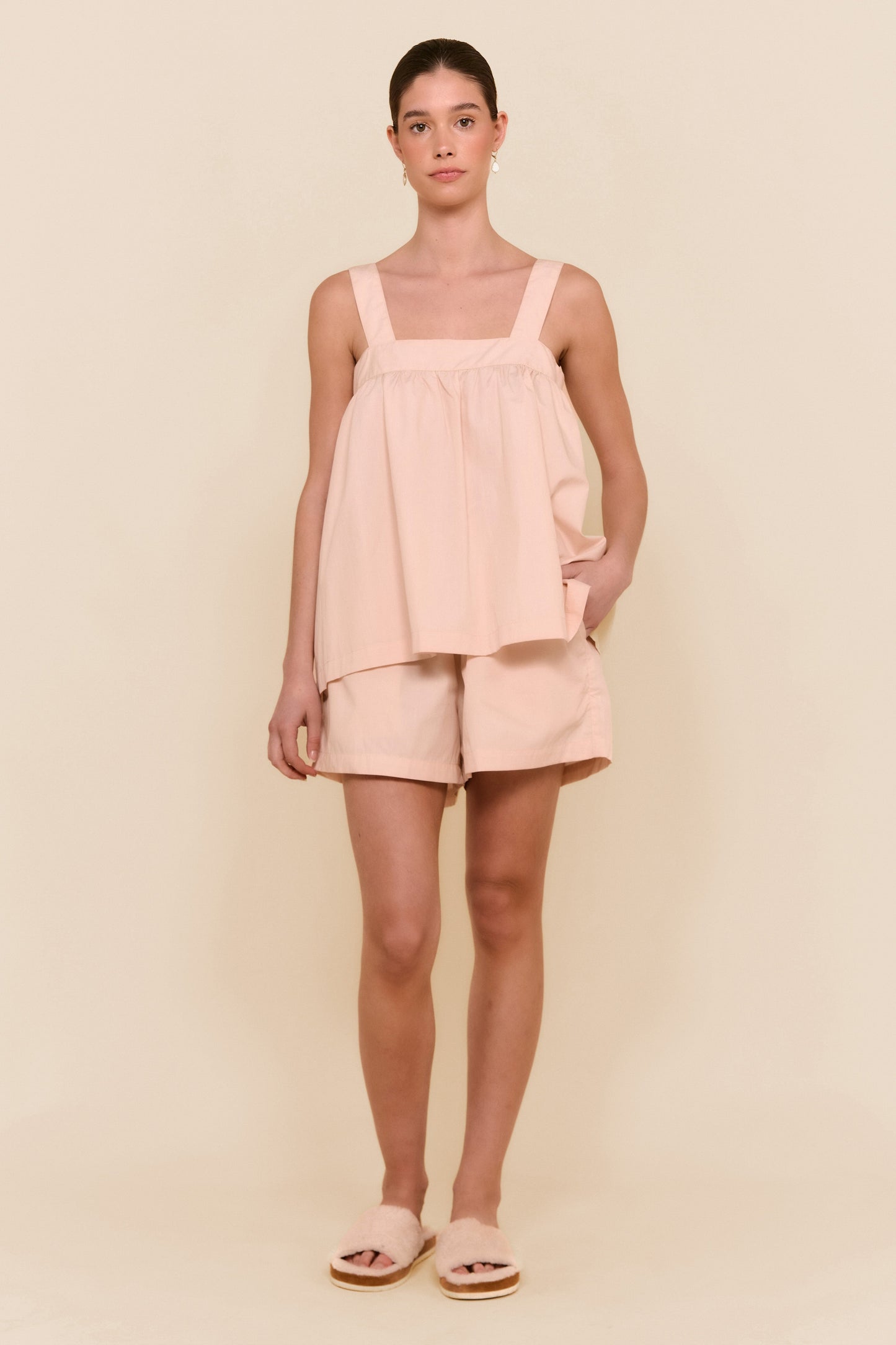 Suzie Sleep Set - Cotton - Nude