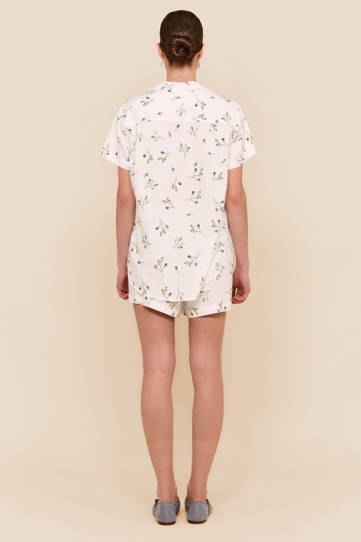 Maggie Pajama Set - Lyocell Linen - Bluebell