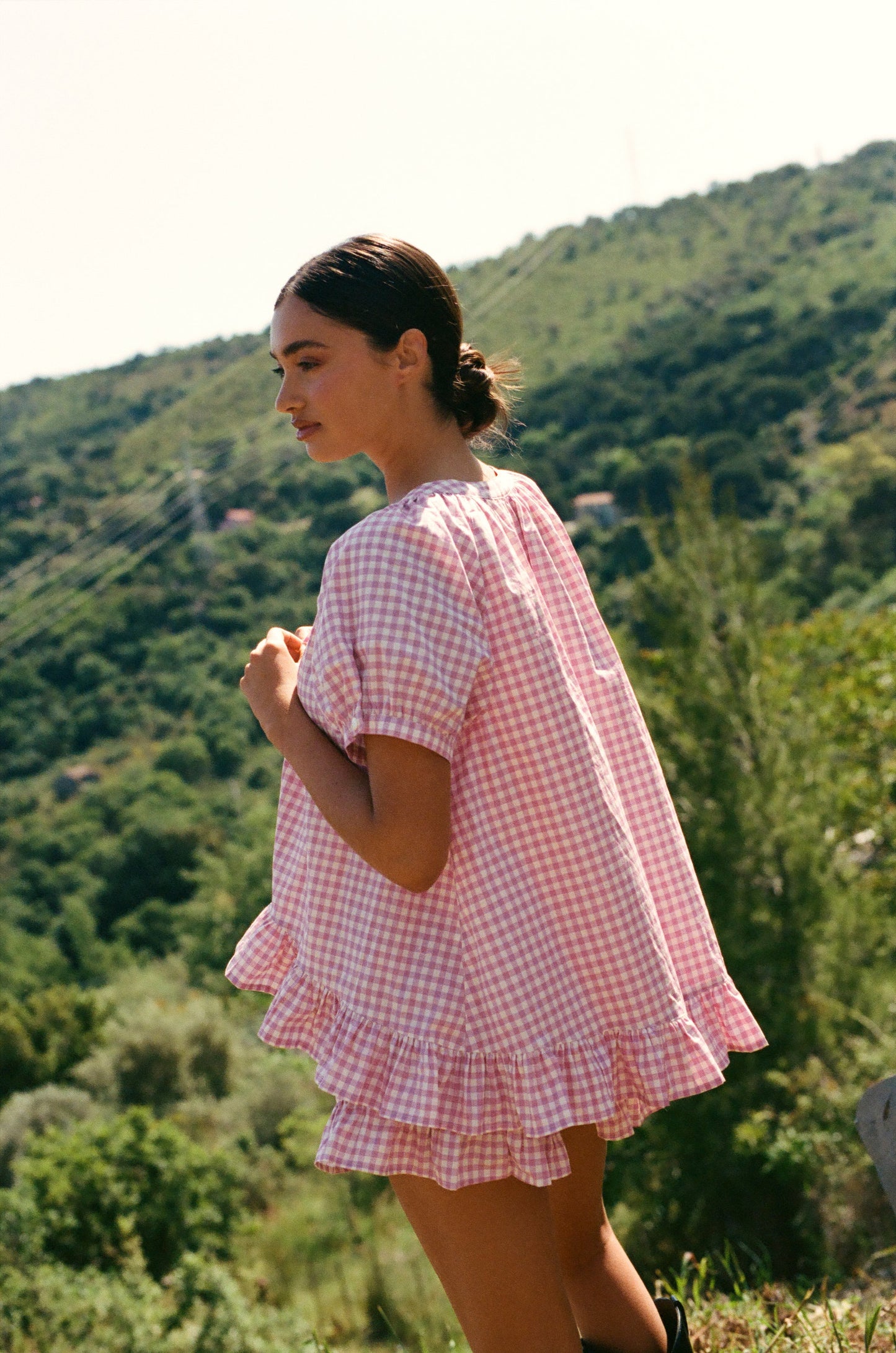 Sophie Sleep Set - Cotton - Gingham Berry