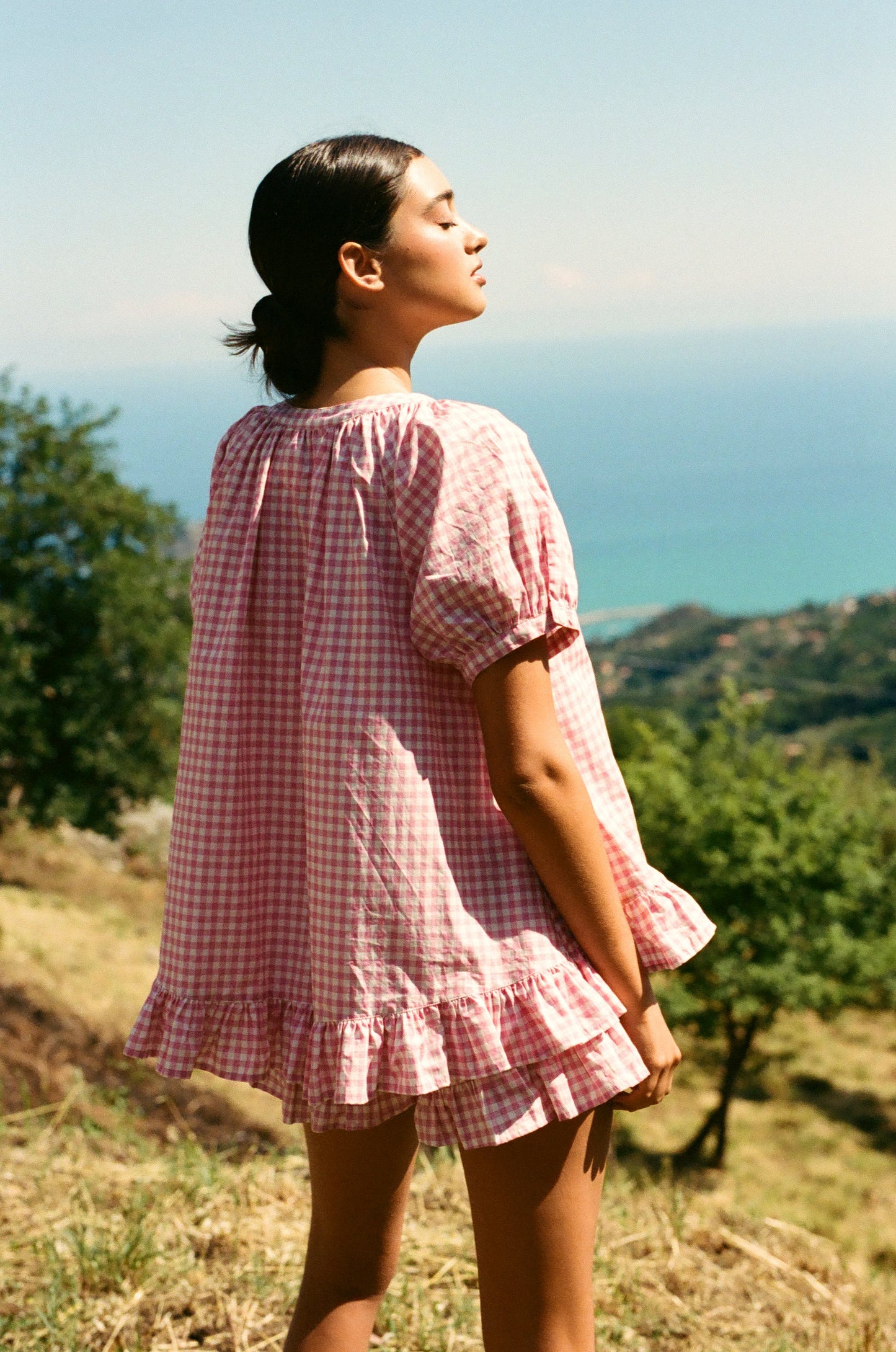 Sophie Sleep Set - Cotton - Gingham Berry