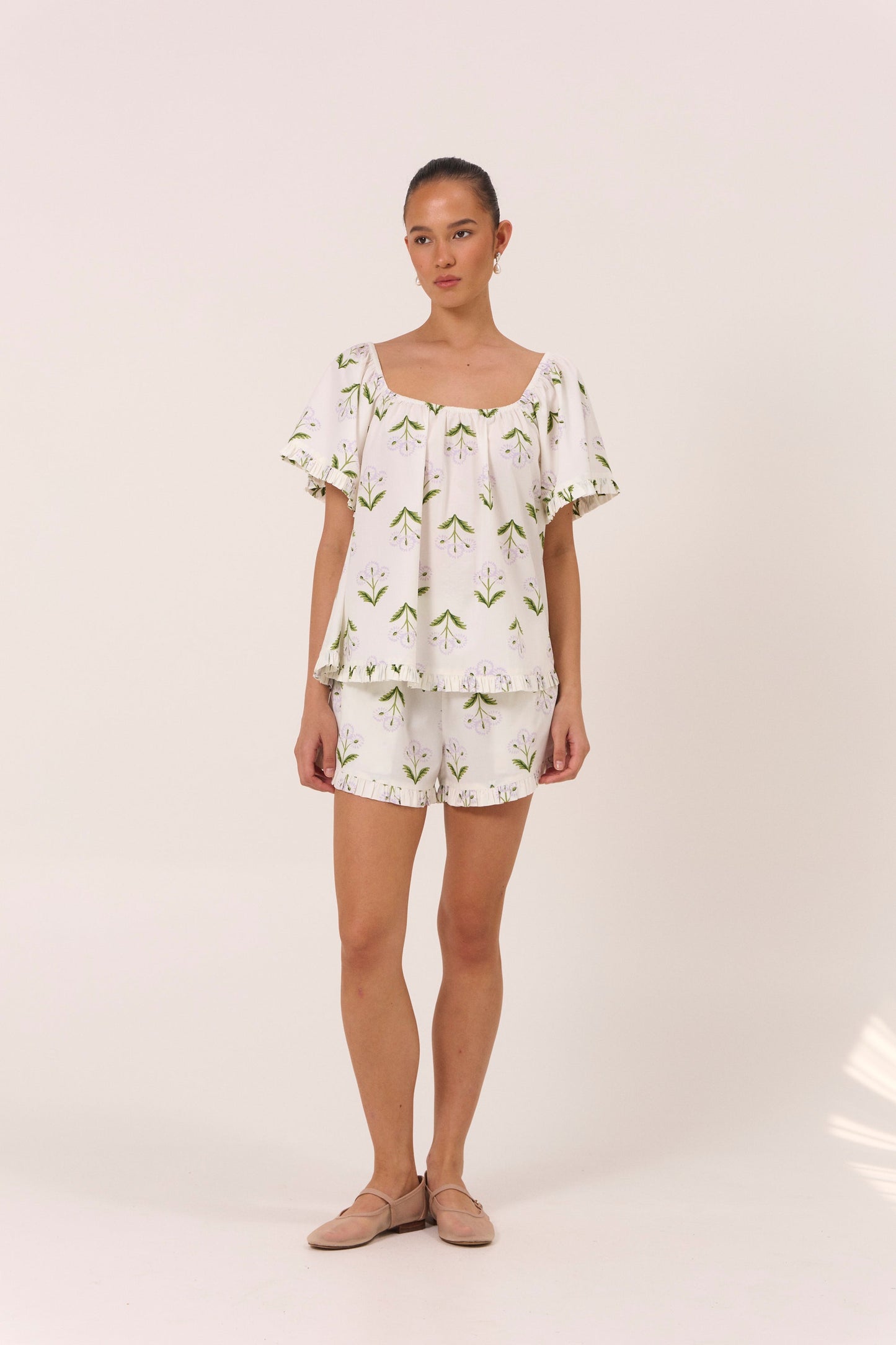 Betty Lounge Set - Cotton Modal - Dandelion Lilac