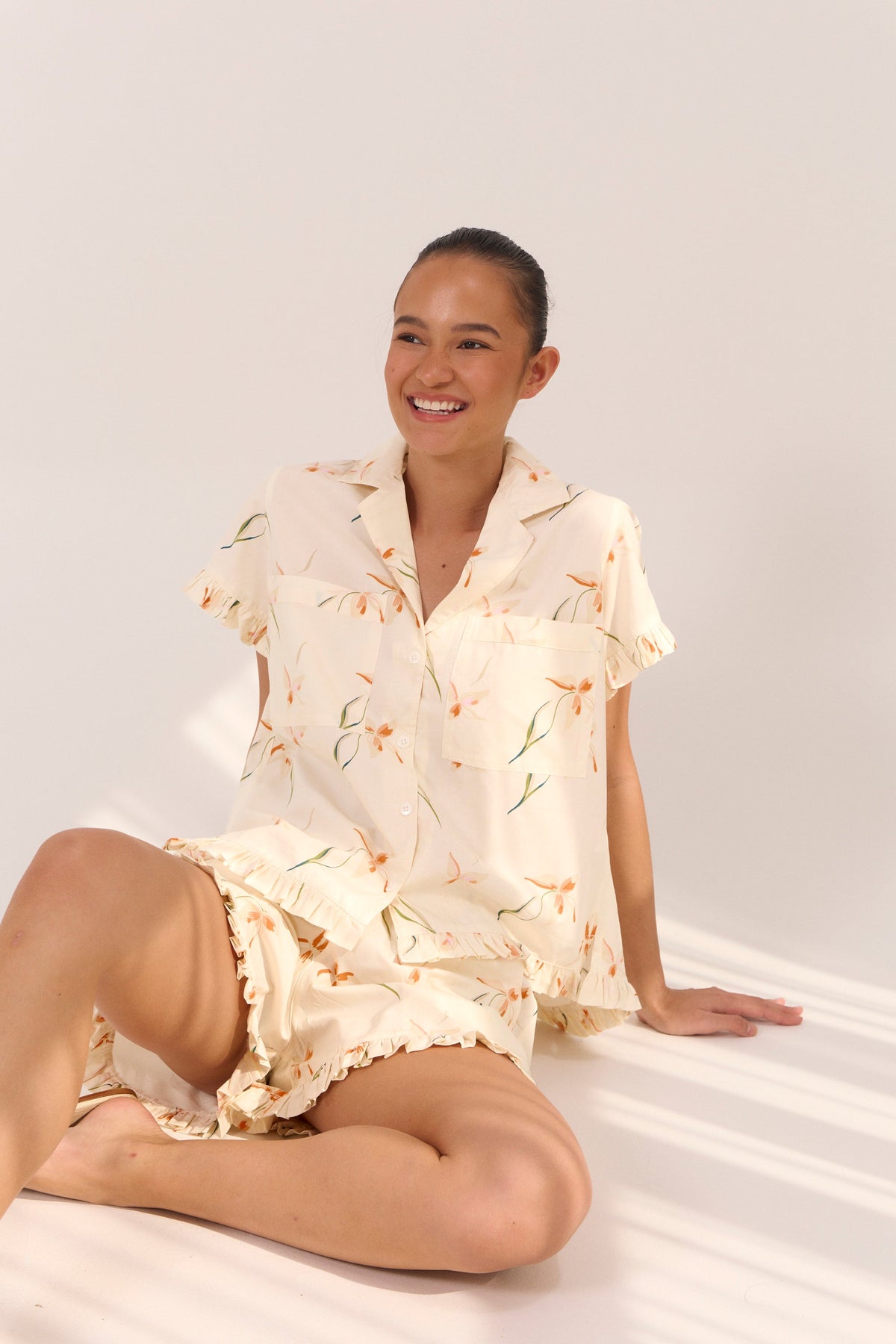 Felicity Frill Set - Cotton Modal - Lily