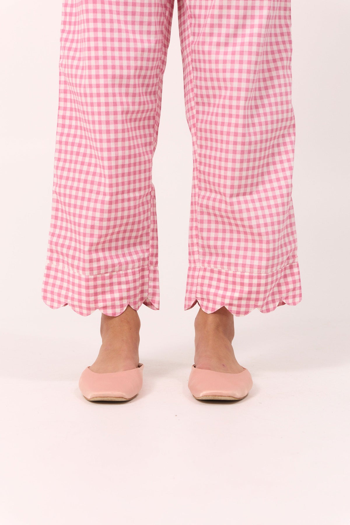 Penelope Sleep Set - Long - Gingham - Berry