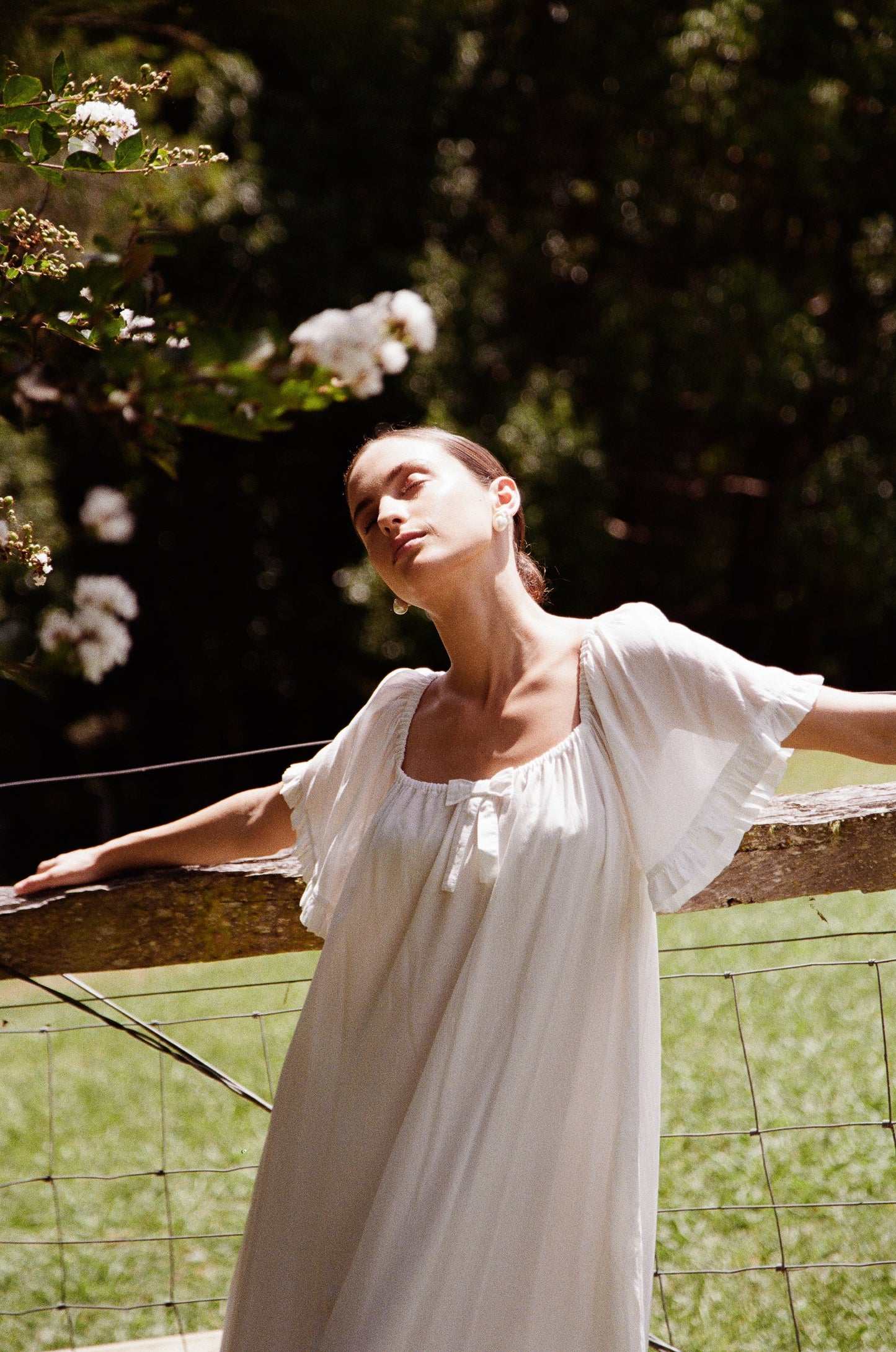 Betty Nightie - Long - Lyocell Batiste - Off White