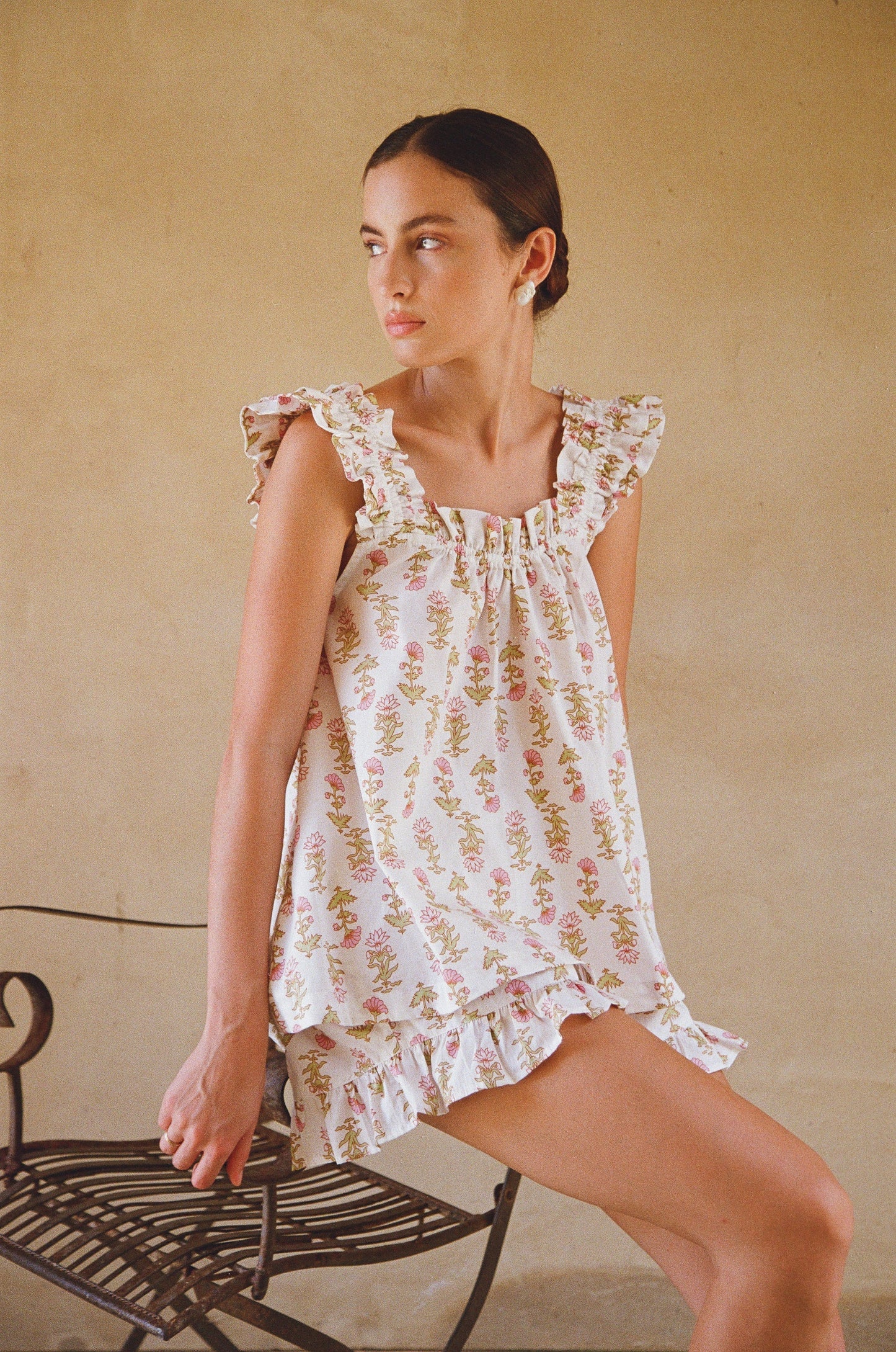 Nicolette Sleep Set - Cotton - Lotus Flower