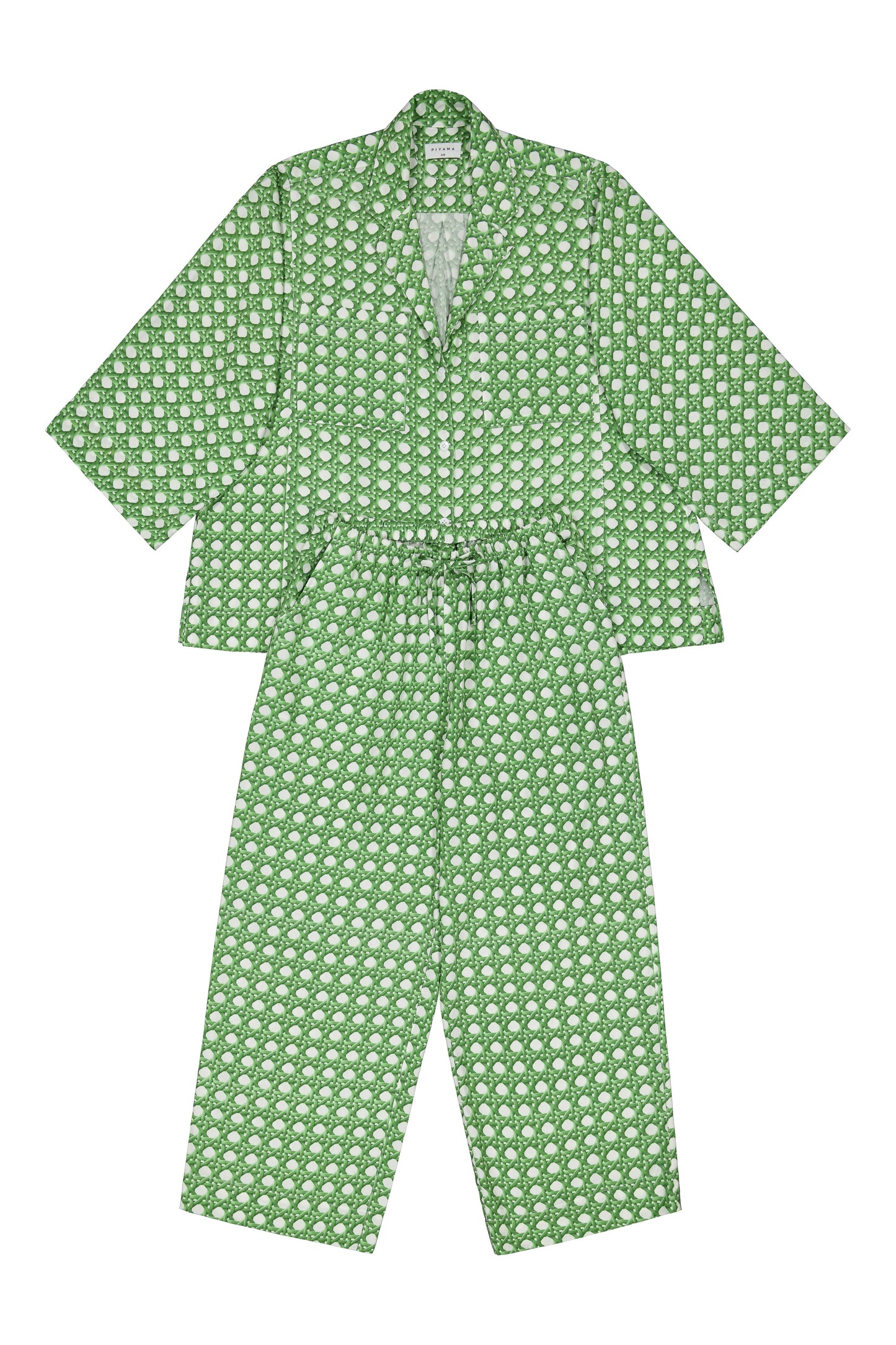 Peta Sleep Set - Long - ECOVERO™ - Rattan Green