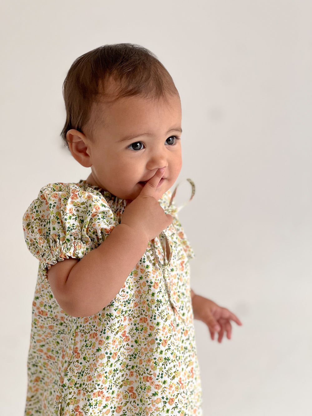 Girls Molly Lounge Dress - Floret Green