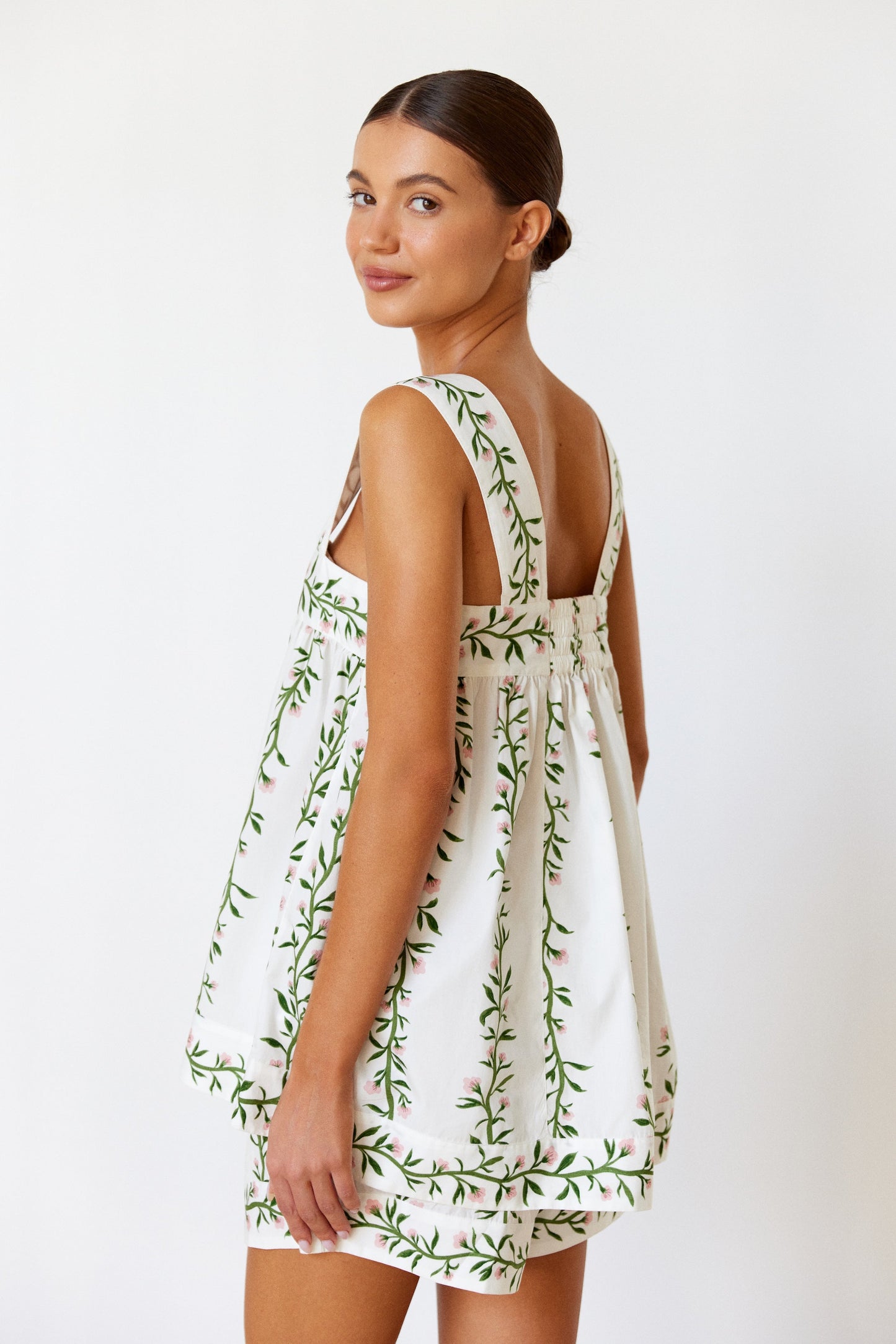 Suzette Sleep Set - Cotton - Vine Pink