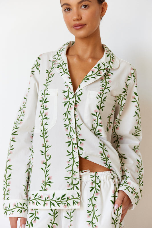 Emily Sleep Set - Long - Vine Pink