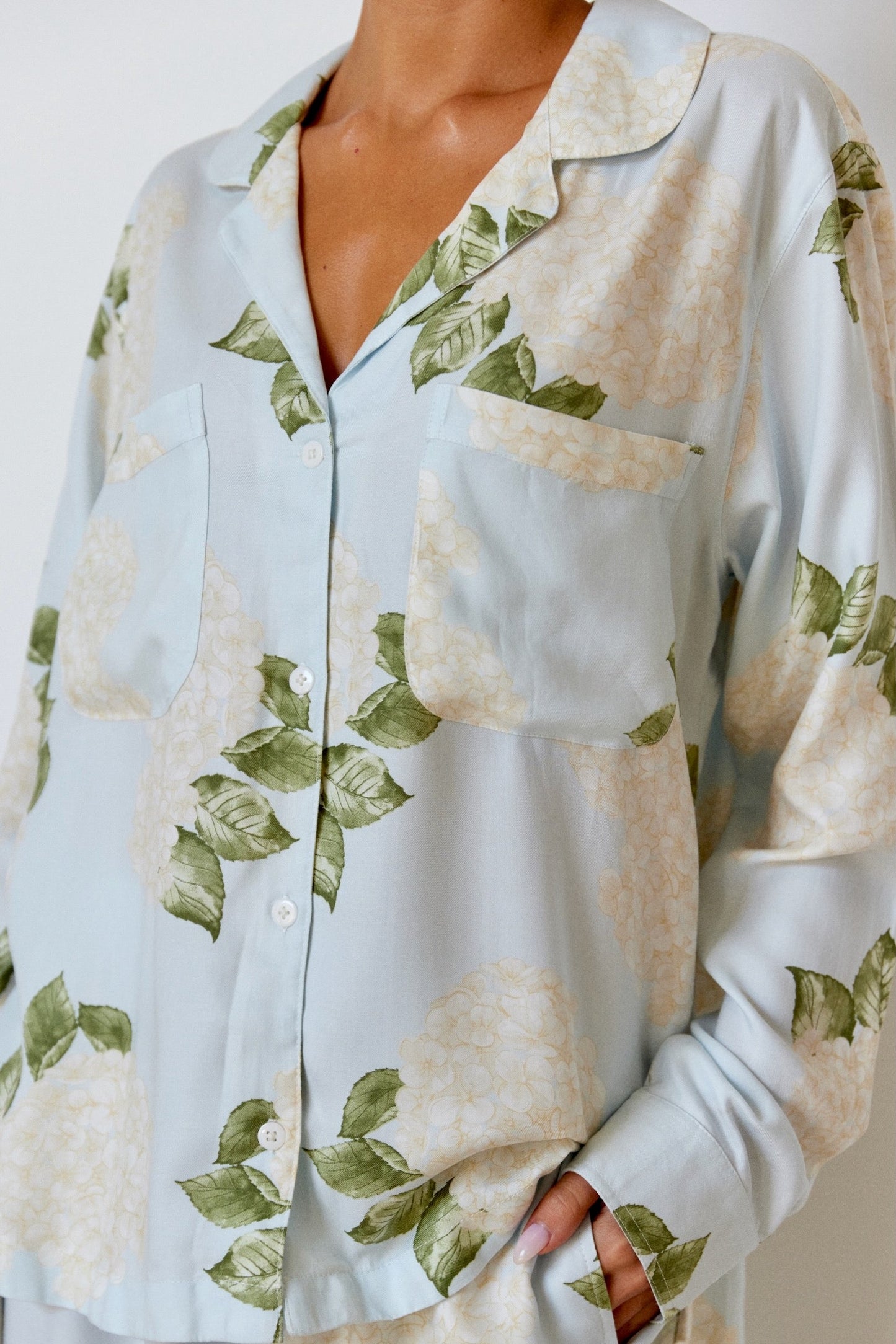 Abigail Sleep Set - Long Sleeve - Heirloom Hydrangea