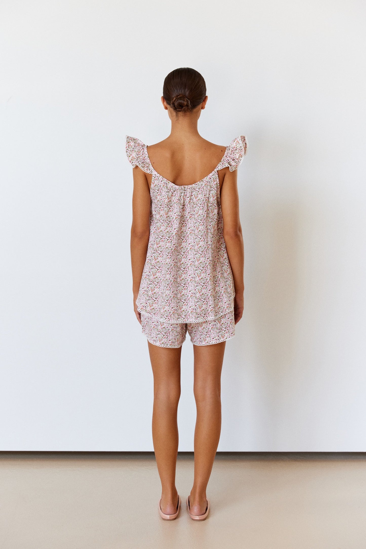 Indah Wing Sleep Set - Floret Pink + Trim