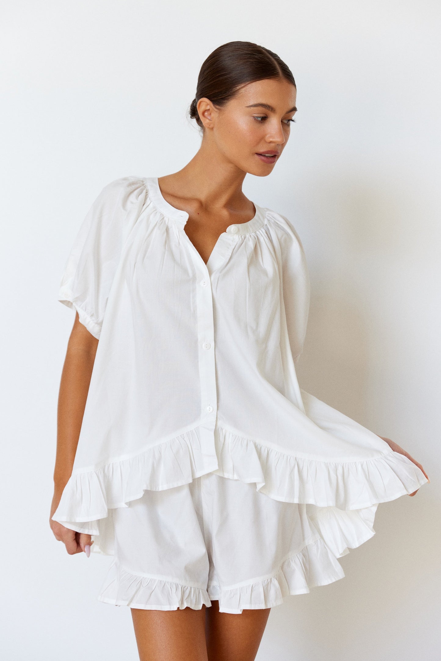 Sophie Sleep Set - Cotton Modal - Off White