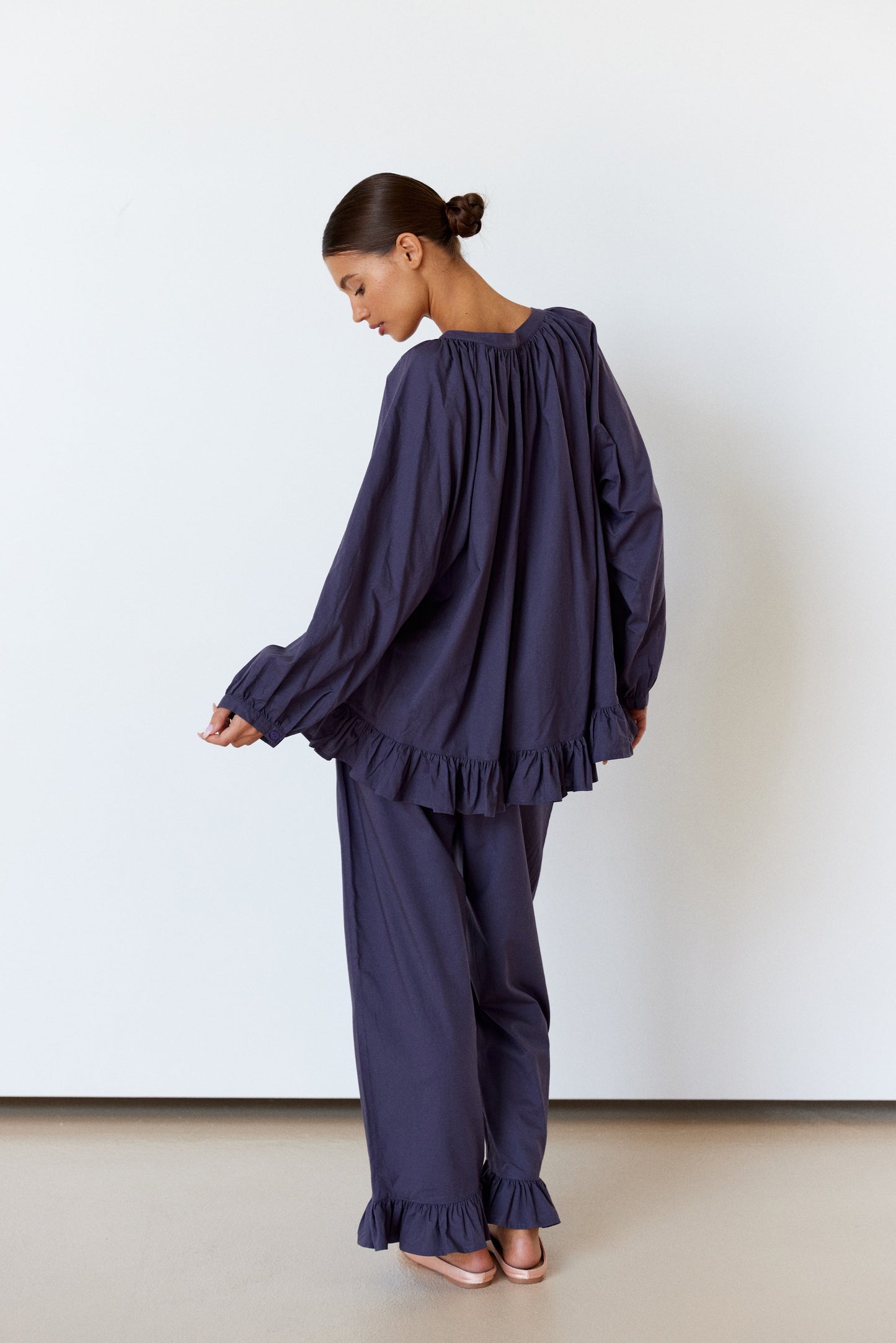 Sophie Sleep Set - Long - Cotton Modal - Midnight