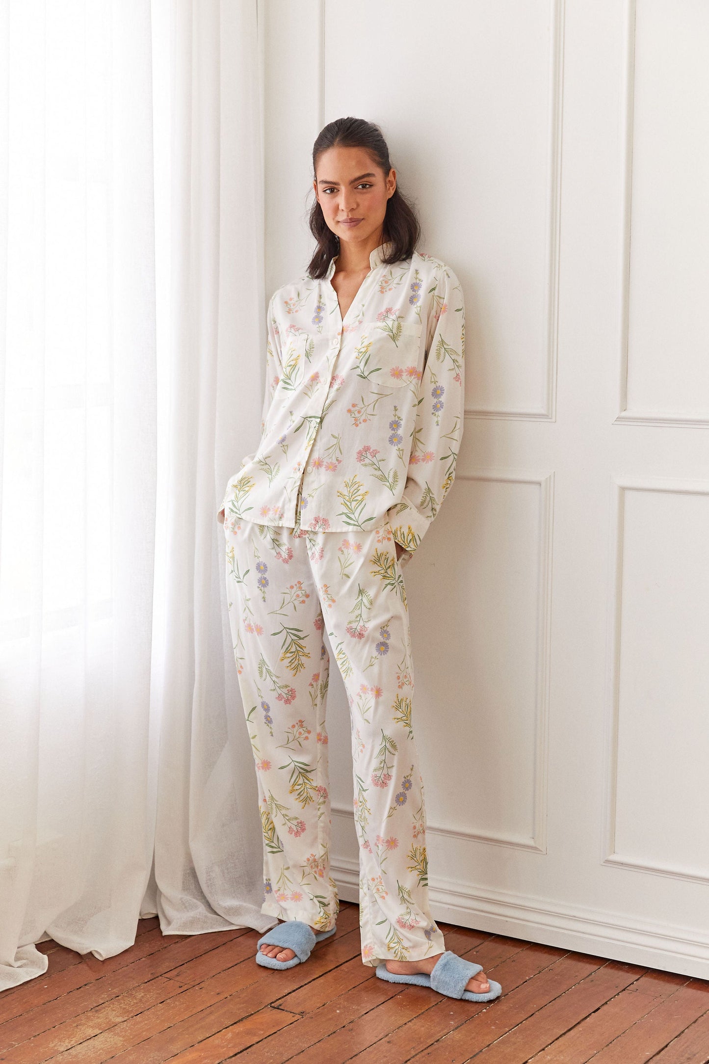 Maggie Pajama Set - Long - Wild Flower