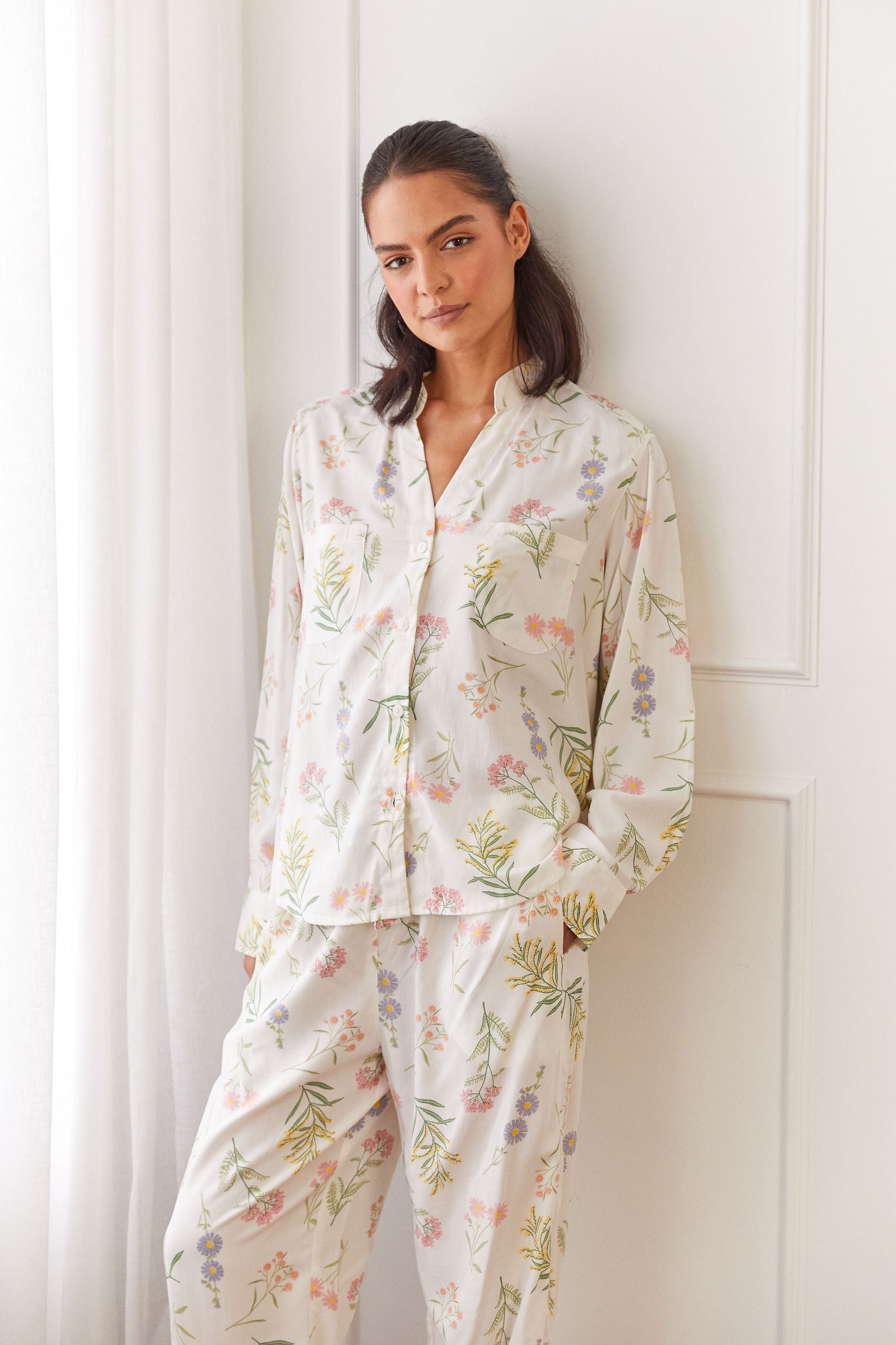 Maggie Pajama Set - Long - Wild Flower – Piyama USD