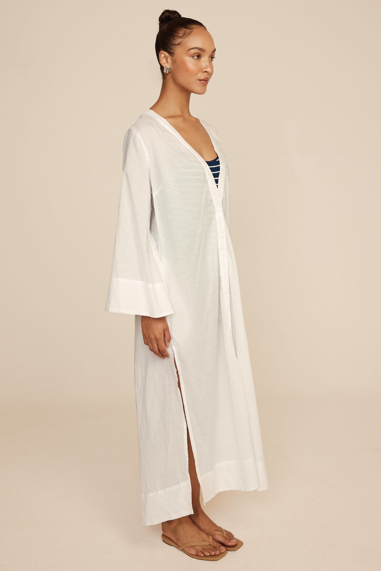 Vera Cover-Up - Cotton Voile - White