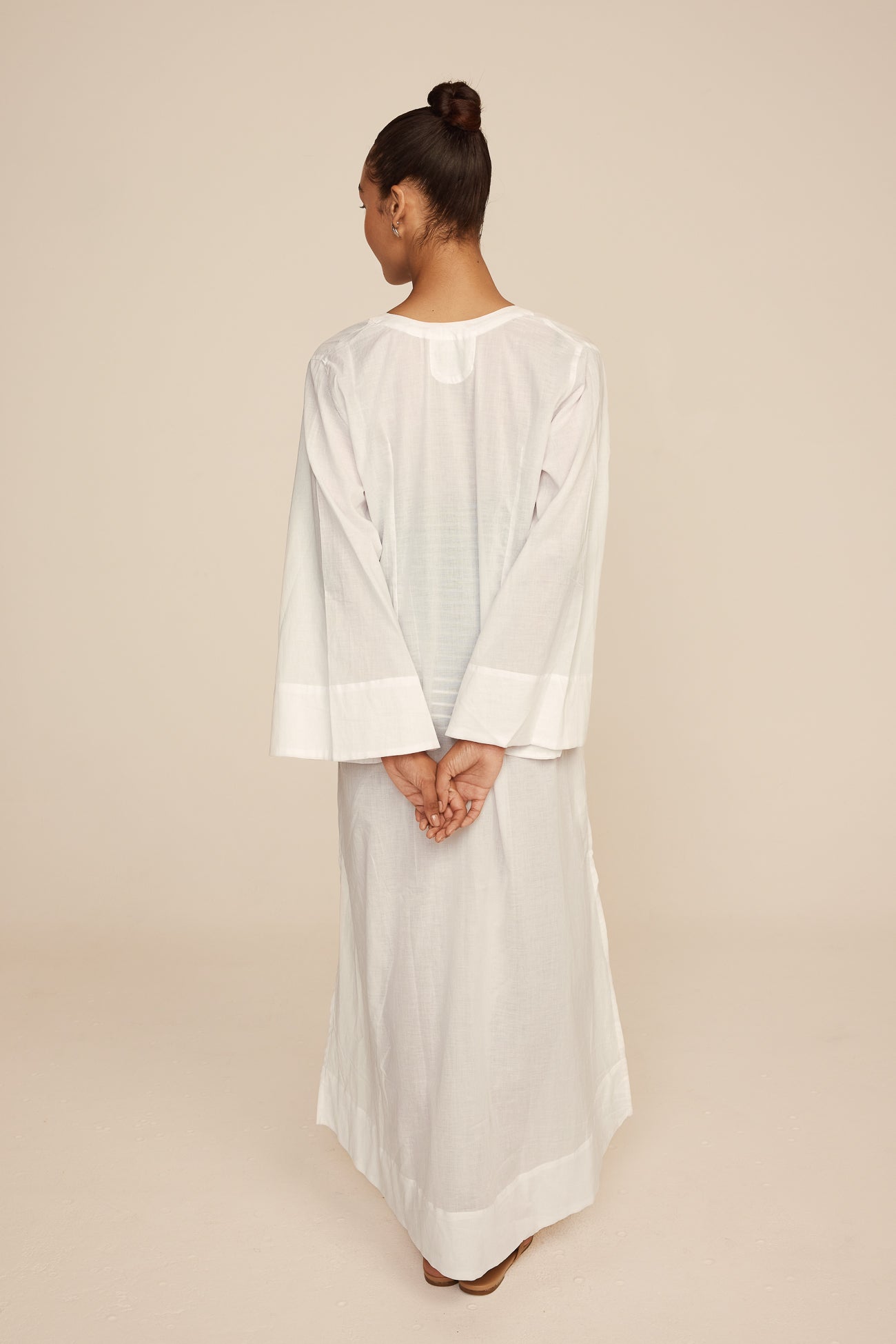Vera Cover-Up - Cotton Voile - White