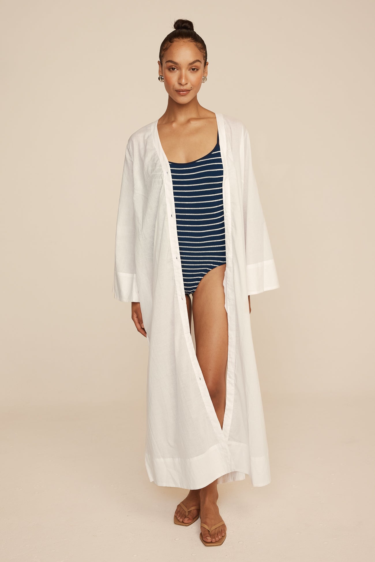 Vera Cover-Up - Cotton Voile - White