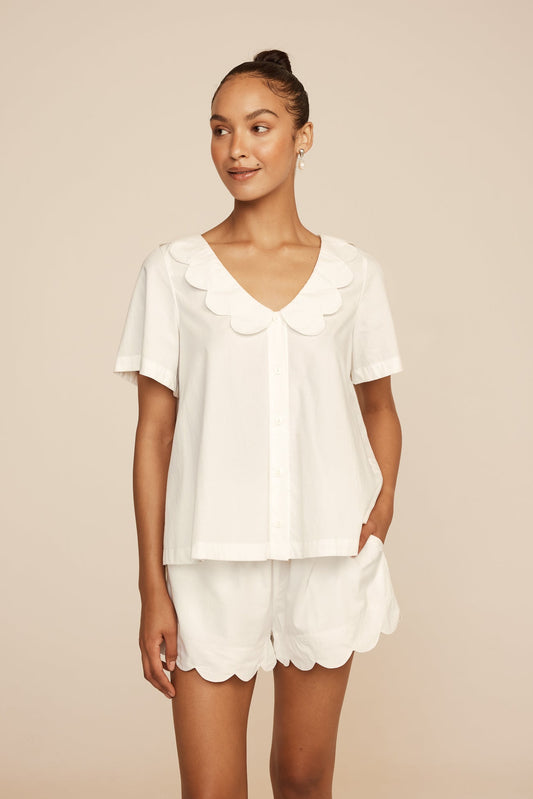 Penelope Sleep Set - Cotton Modal - Off White