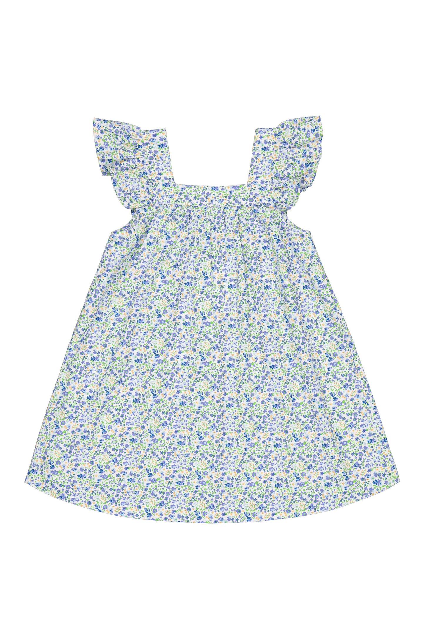 Harriet Lounge Dress - Cotton - Floret Blue