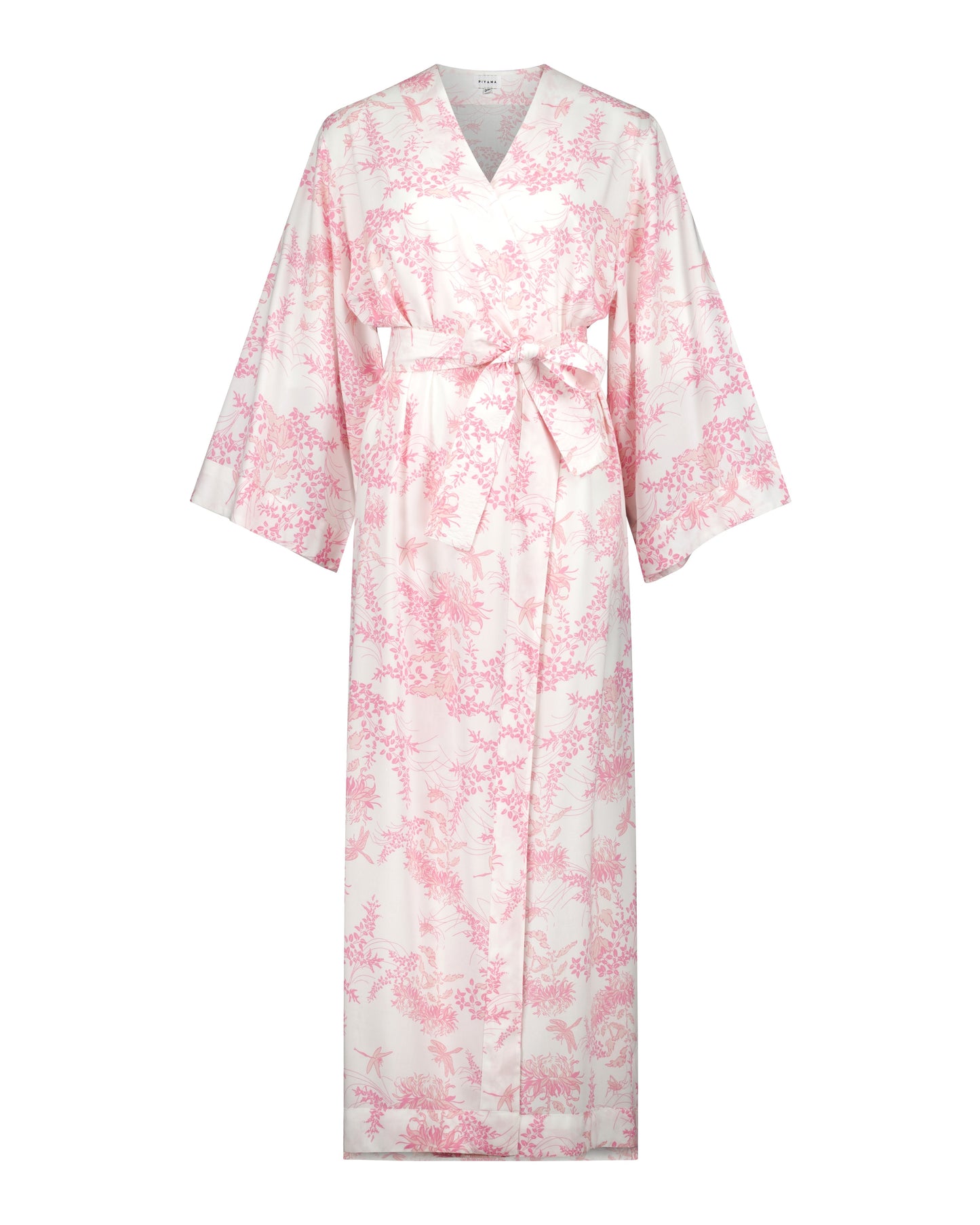 Piyama Alice Kimono Robe - Summer Toile - Pink — view 2