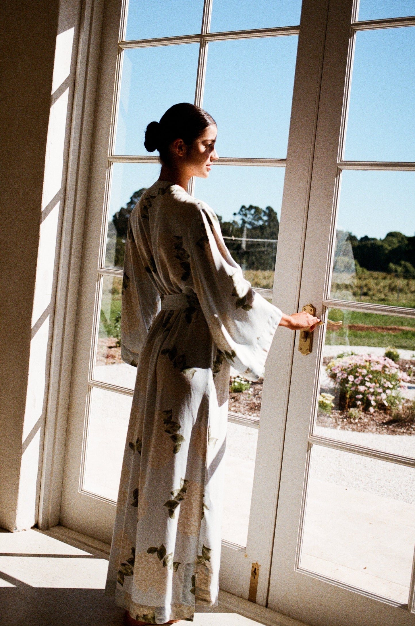 Alice Kimono Robe - Long - Heirloom Hydrangea
