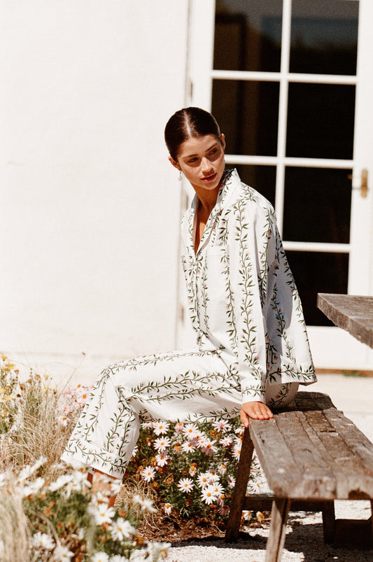 Emily Sleep Set - Long - Vine Pink